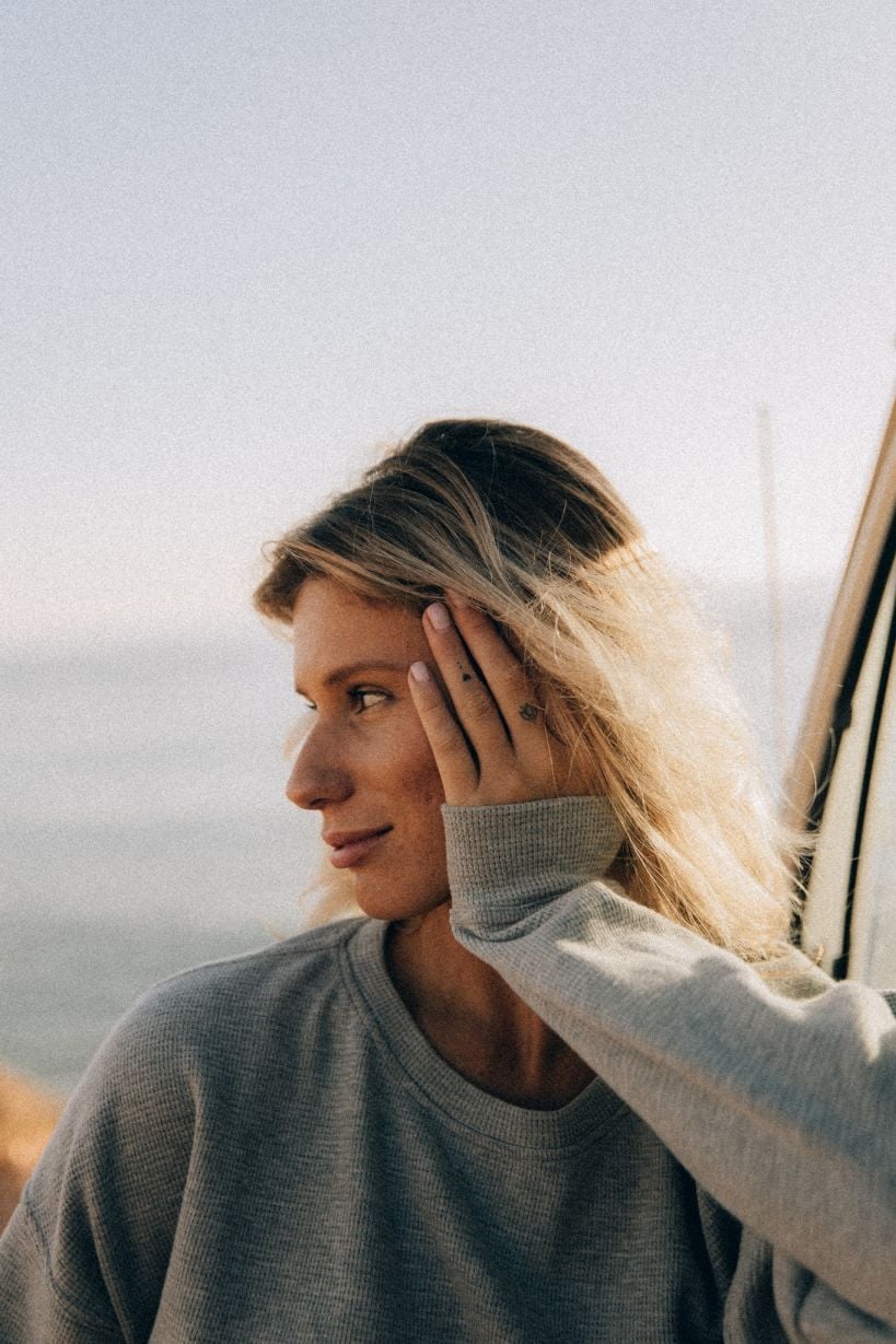 Waffle Longsleeve - Poppy seeds