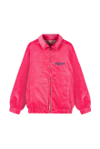 Cord Baseball Jacket - Deep Pink Cord Baseball Jacket - Deep Pink