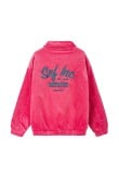 Cord Baseball Jacket - Deep Pink Cord Baseball Jacket - Deep Pink