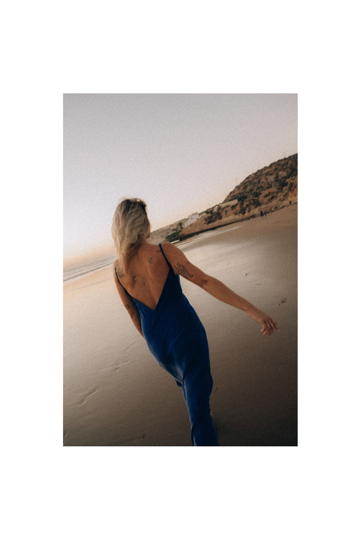 Twisted Ankle Dress - Royal Blue Twisted Ankle Dress - Royal Blue