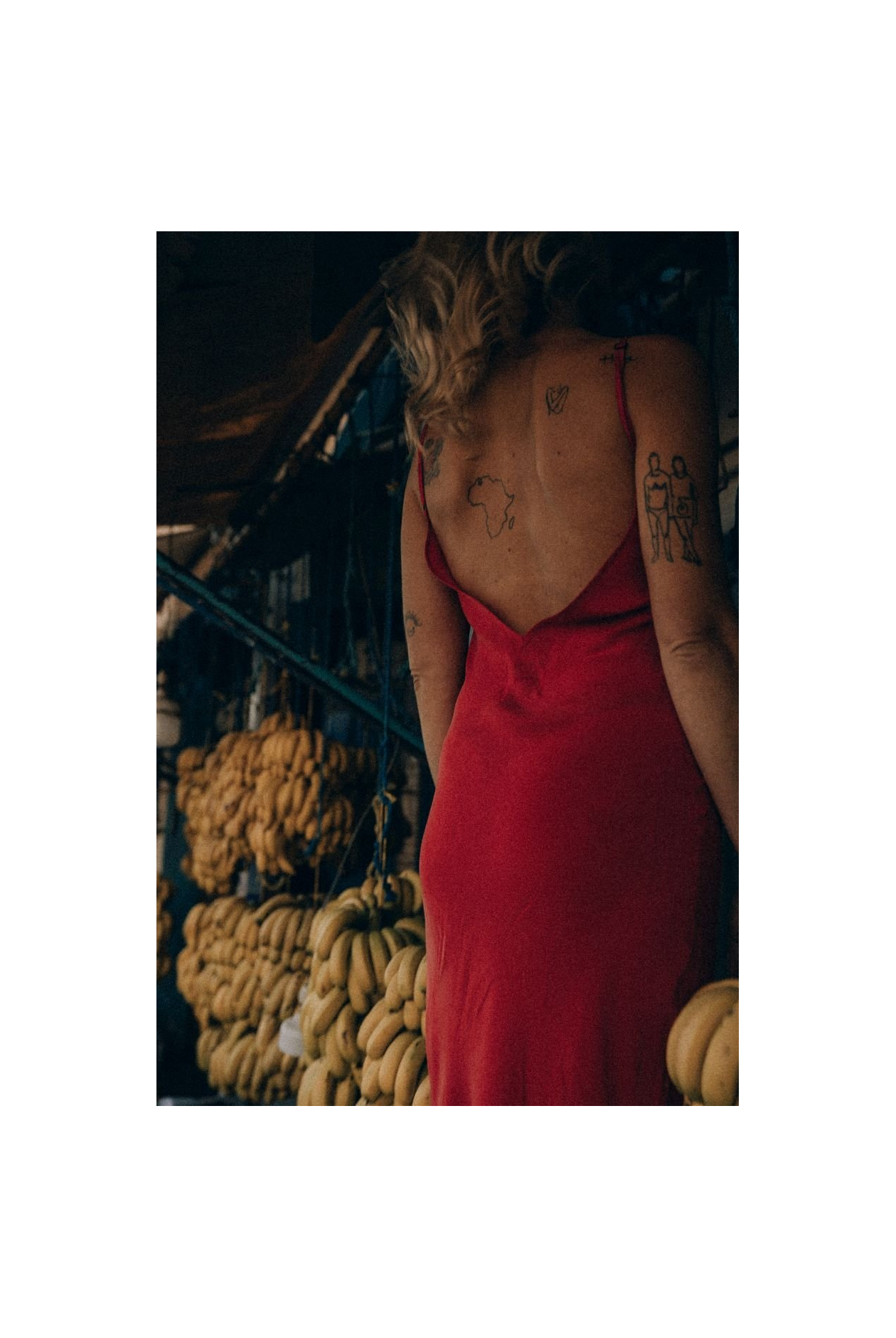 Twisted Ankle Dress - Red Twisted Ankle Dress - Red