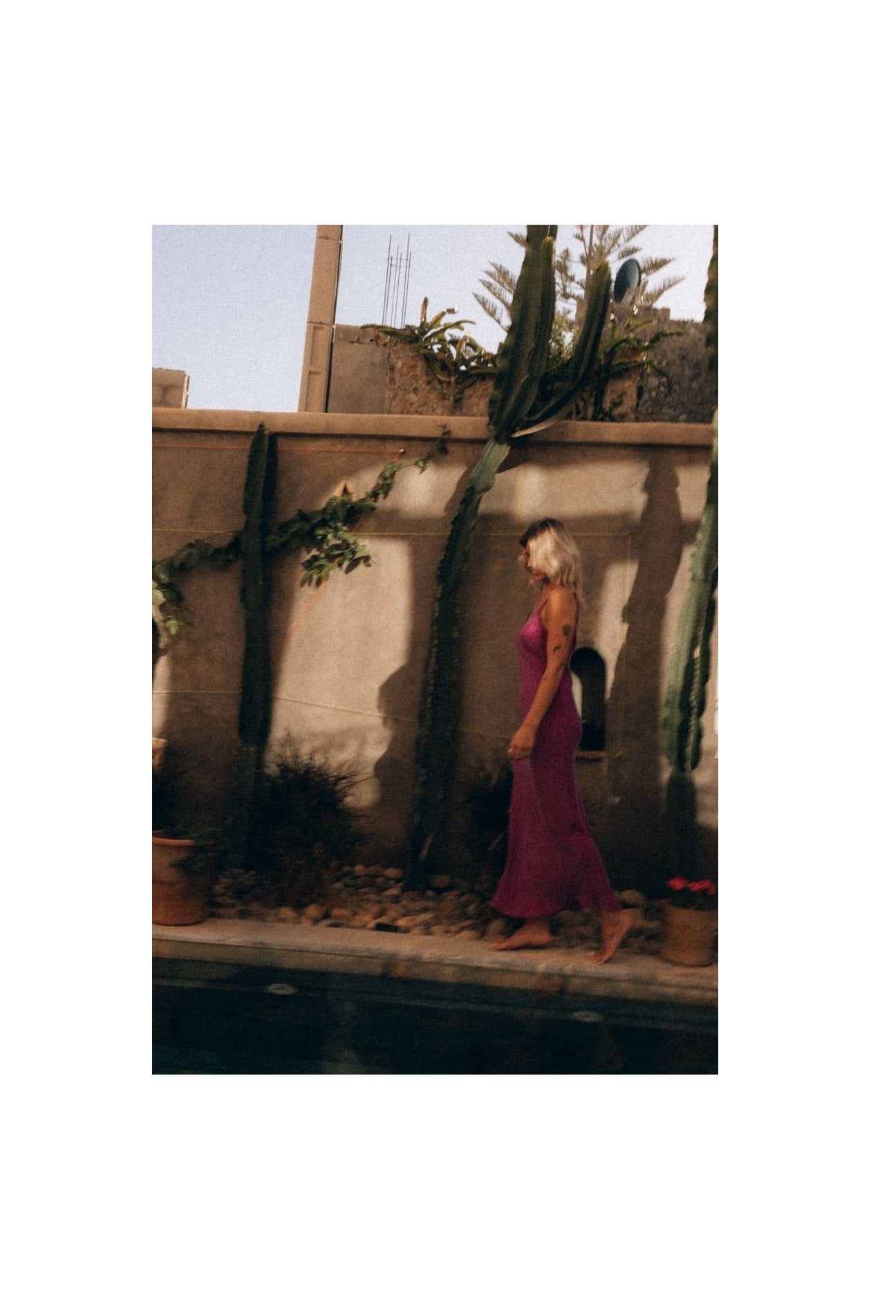 Twisted Ankle Dress - Cyclam