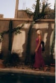 Twisted Ankle Dress - Cyclam Twisted Ankle Dress - Cyclam