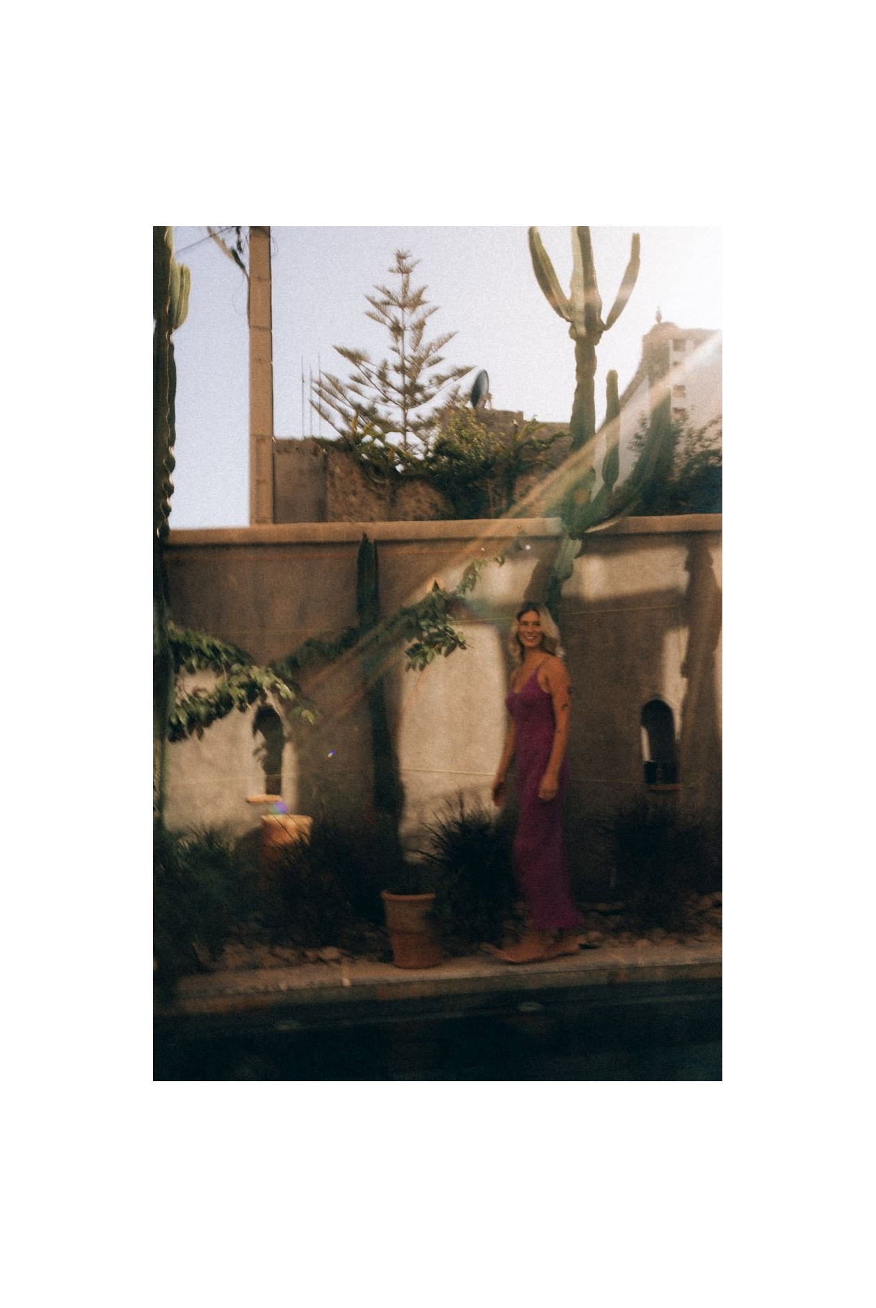 Twisted Ankle Dress - Cyclam