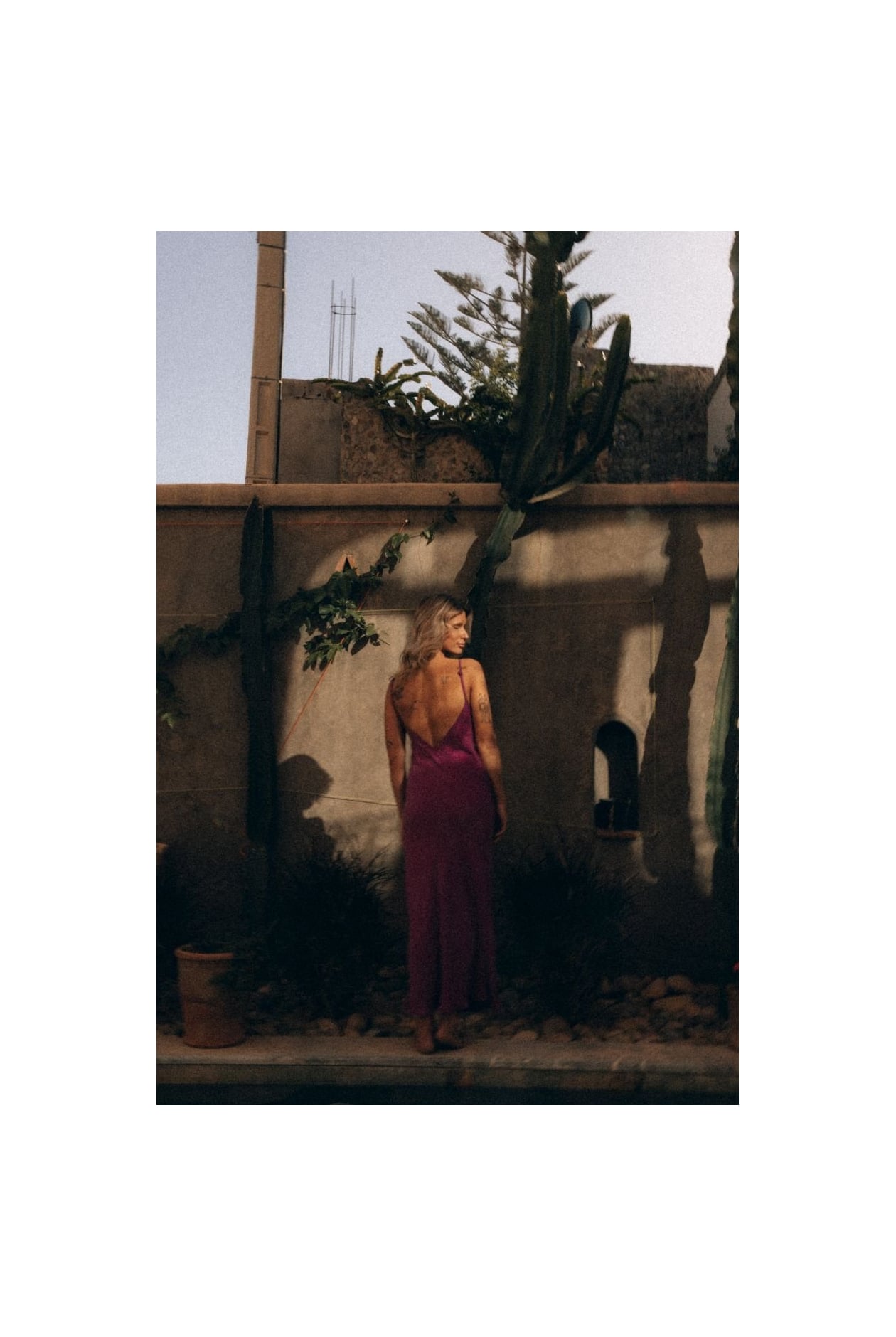 Twisted Ankle Dress - Cyclam