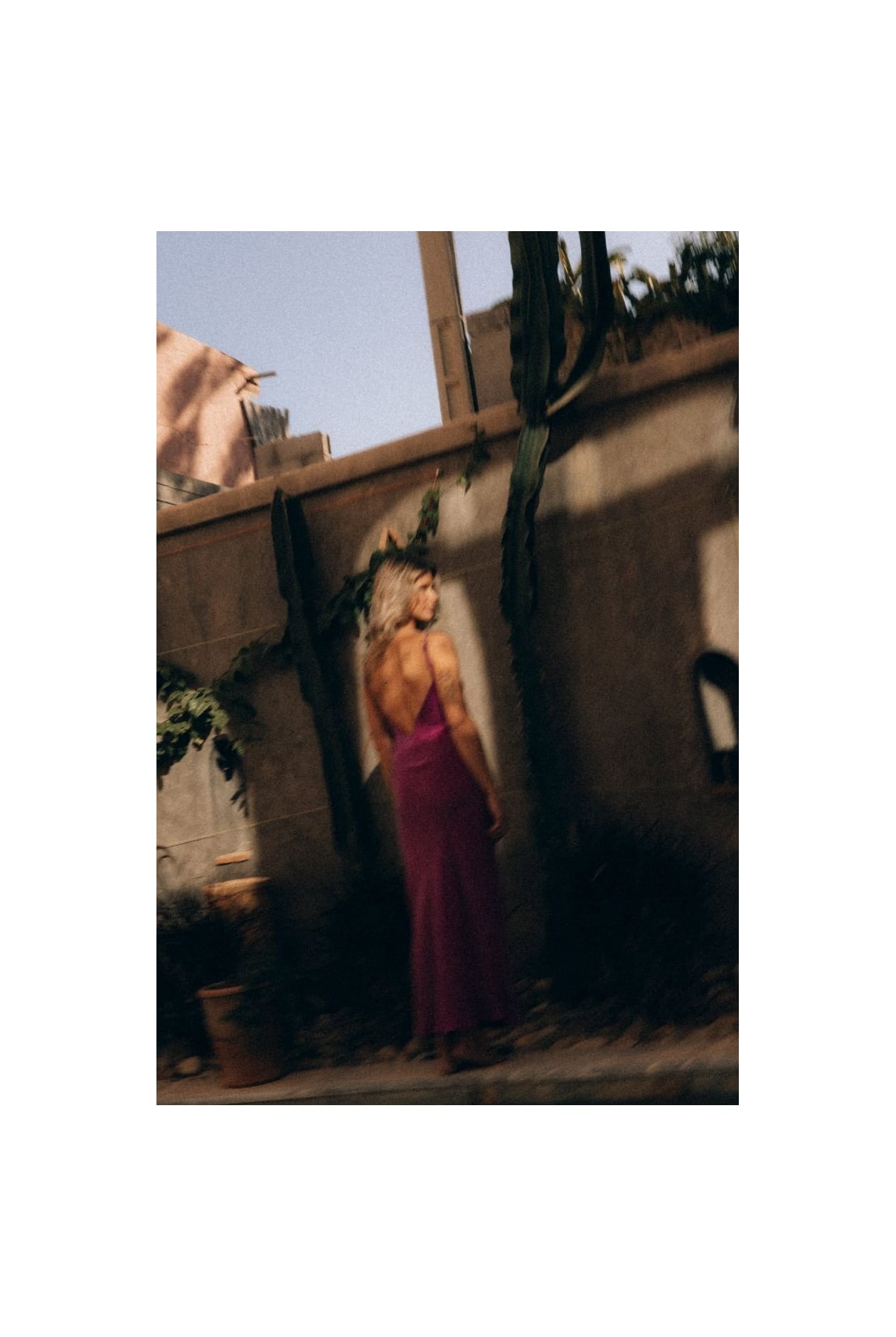 Twisted Ankle Dress - Cyclam