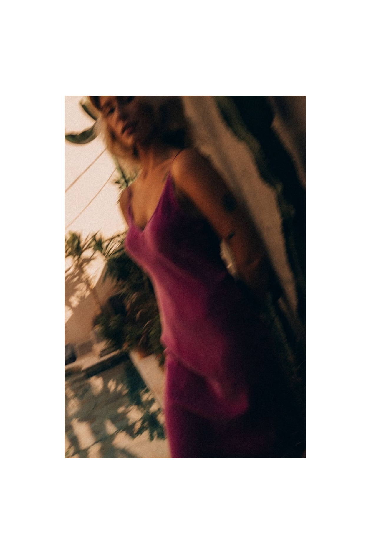 Twisted Ankle Dress - Cyclam