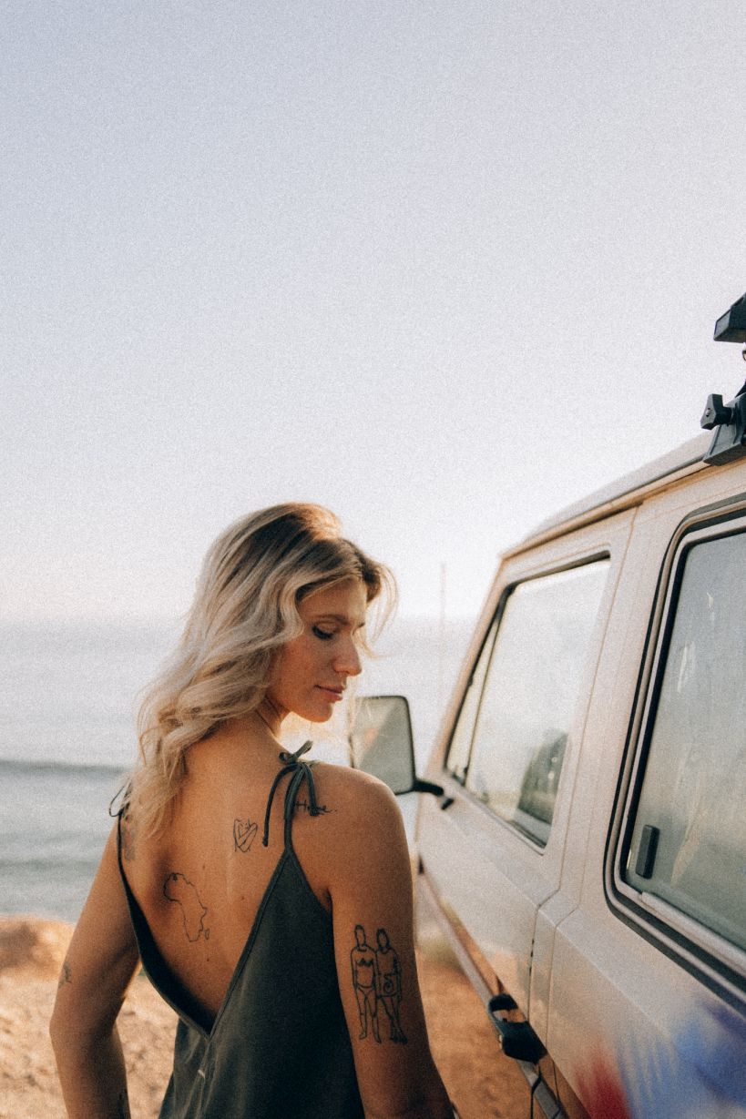 Open Back Top - Olive