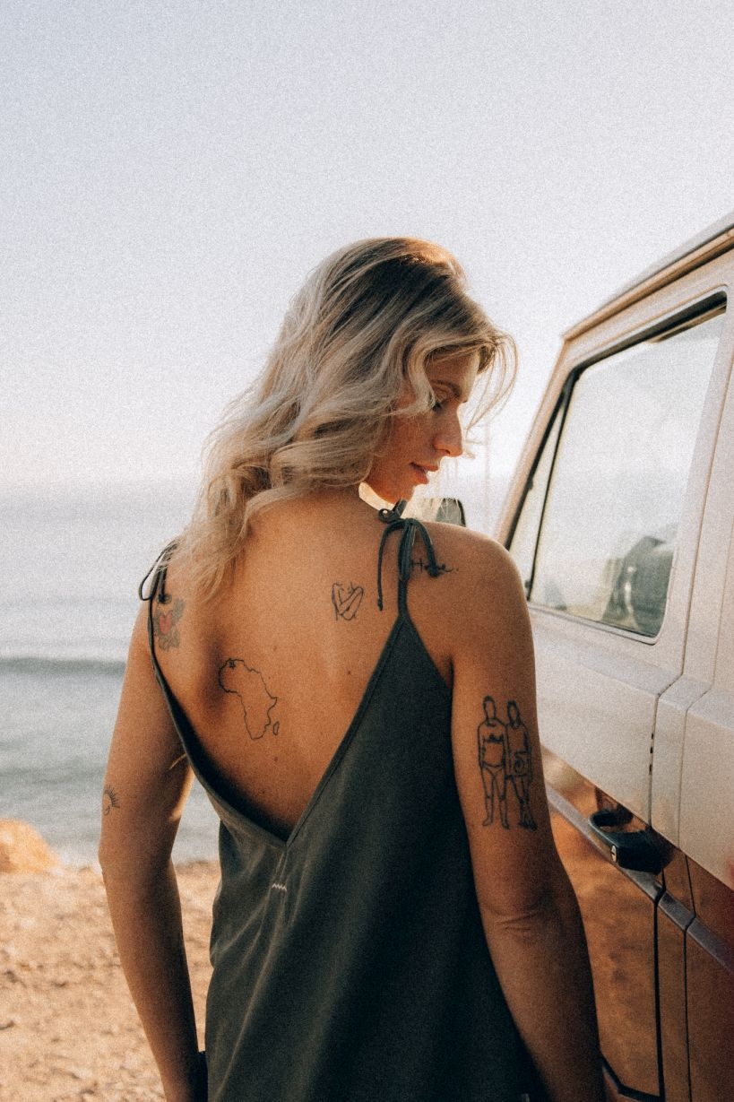 Open Back Top - Olive