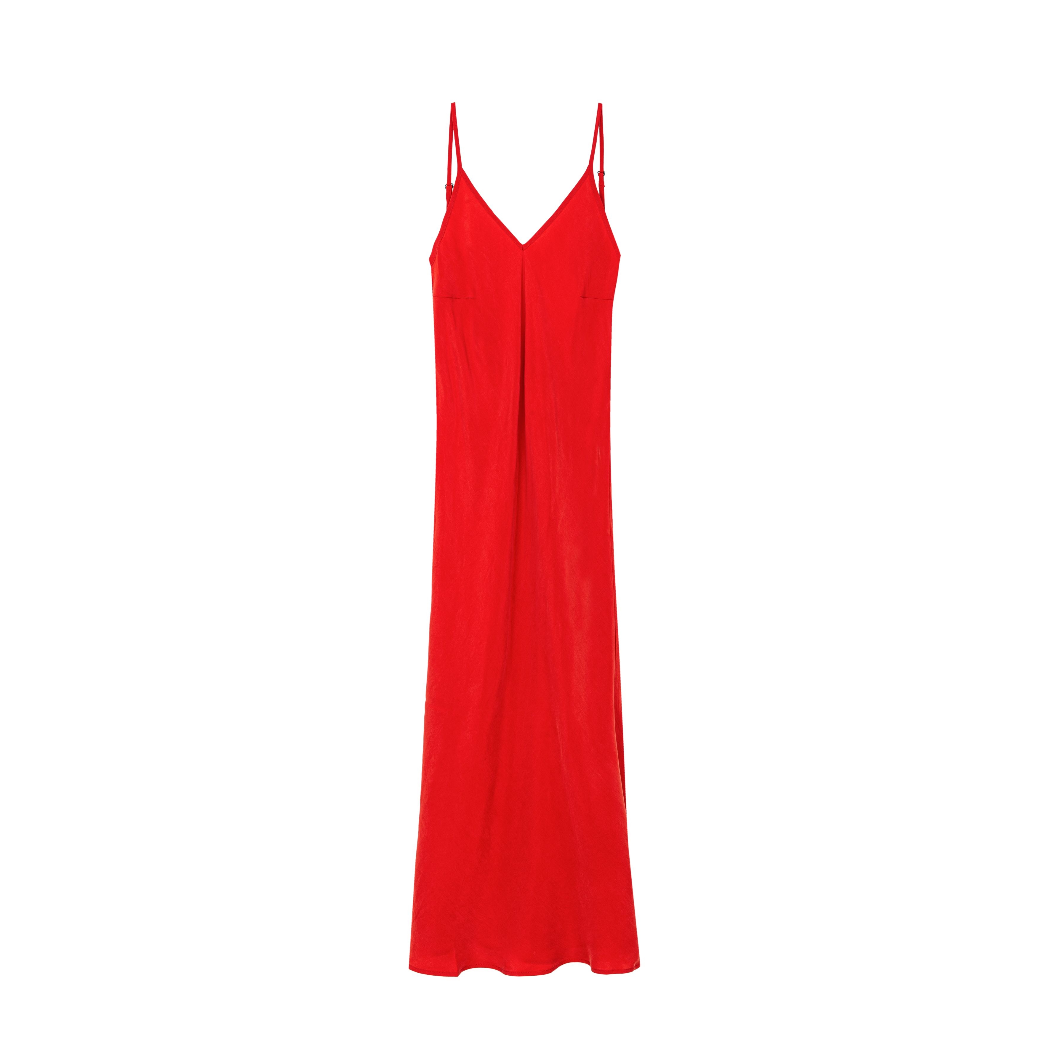 Twisted Ankle Dress - Red