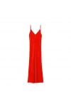 Twisted Ankle Dress - Red