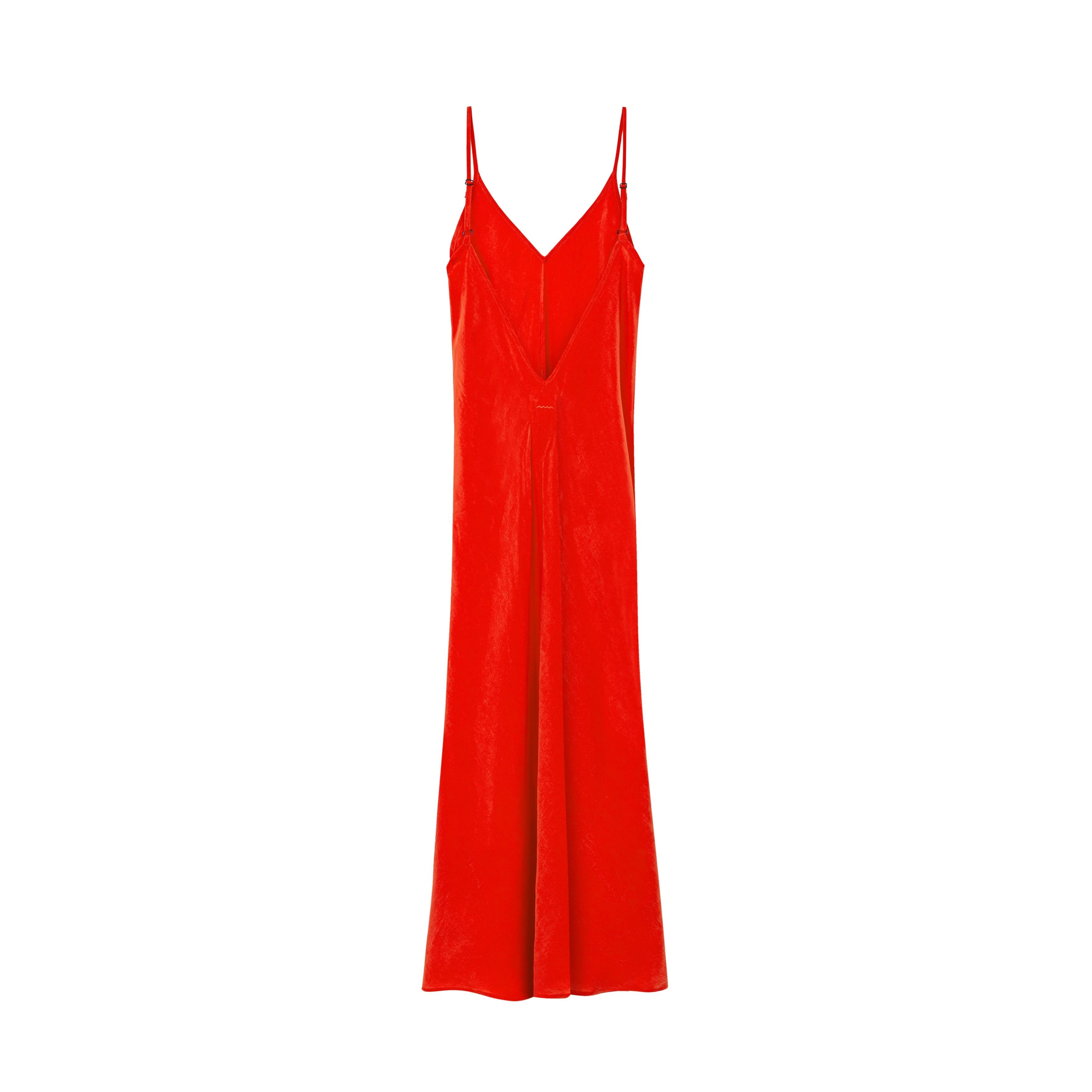 Twisted Ankle Dress - Red