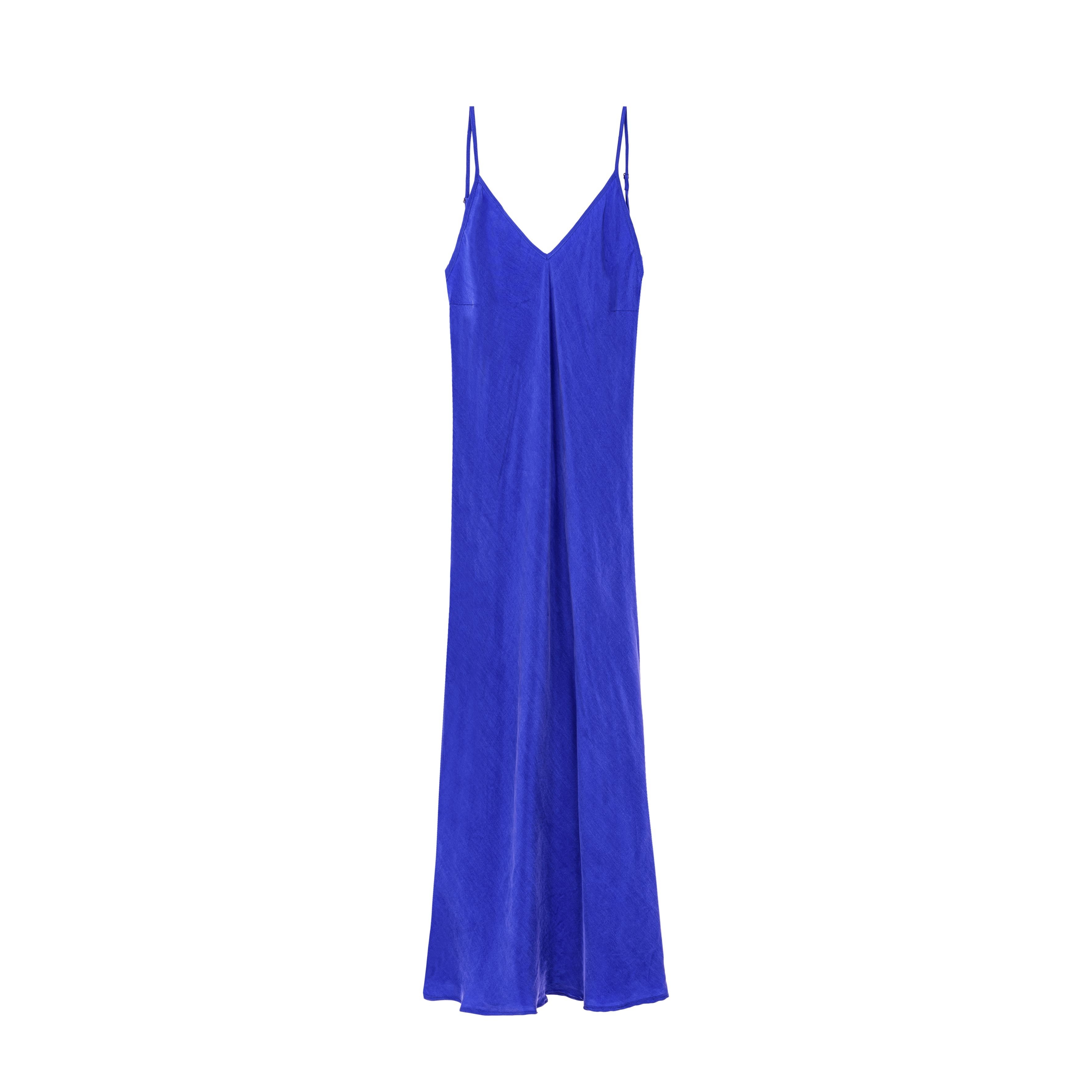 Twisted Ankle Dress - Royal Blue