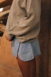 Ethereal Linen Shorts - Nice Blue