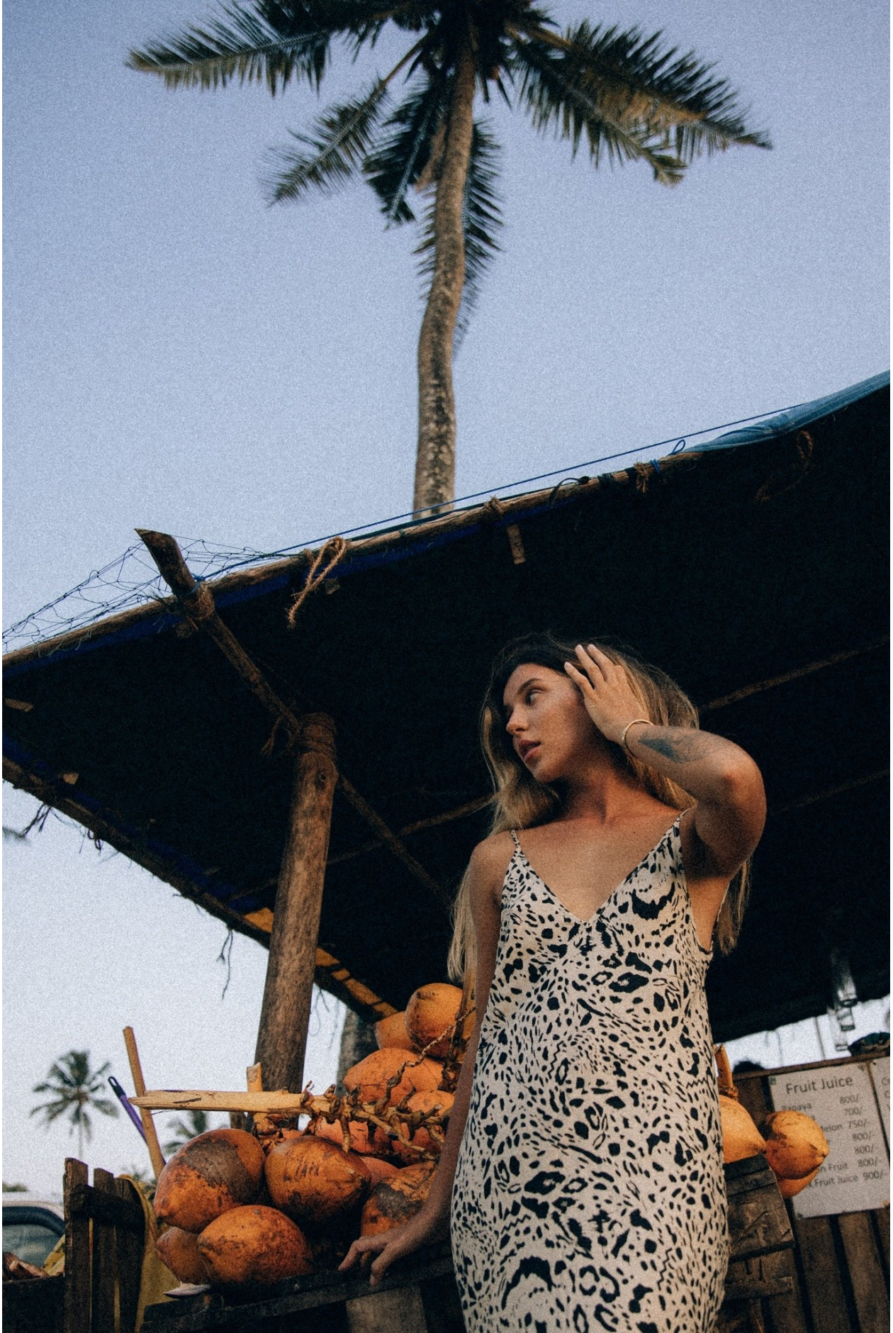 Twisted Ankle Dress - Animal Silk Blend Twisted Ankle Dress - Animal Silk Blend