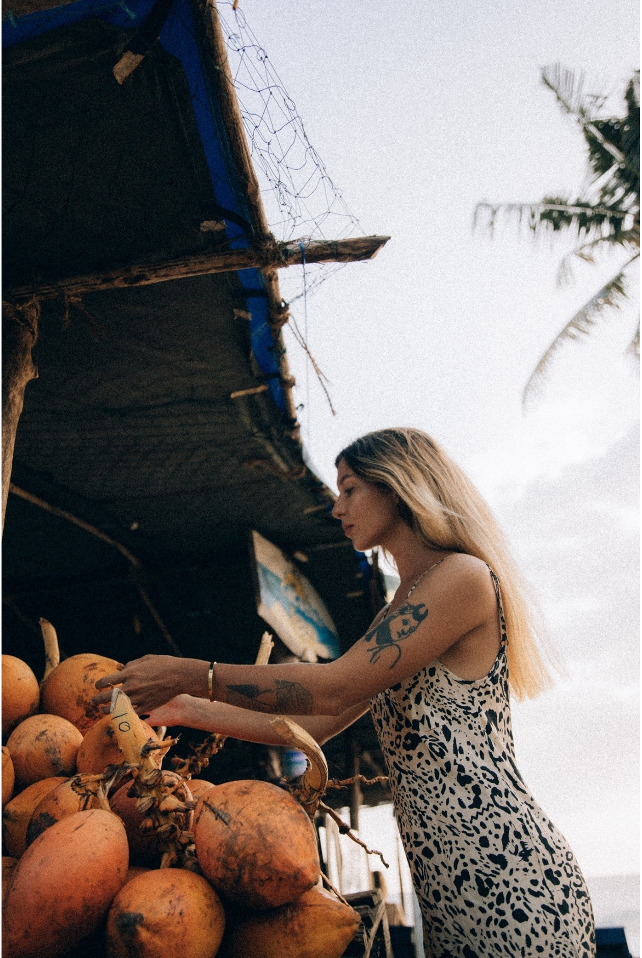 Twisted Ankle Dress - Animal Silk Blend Twisted Ankle Dress - Animal Silk Blend