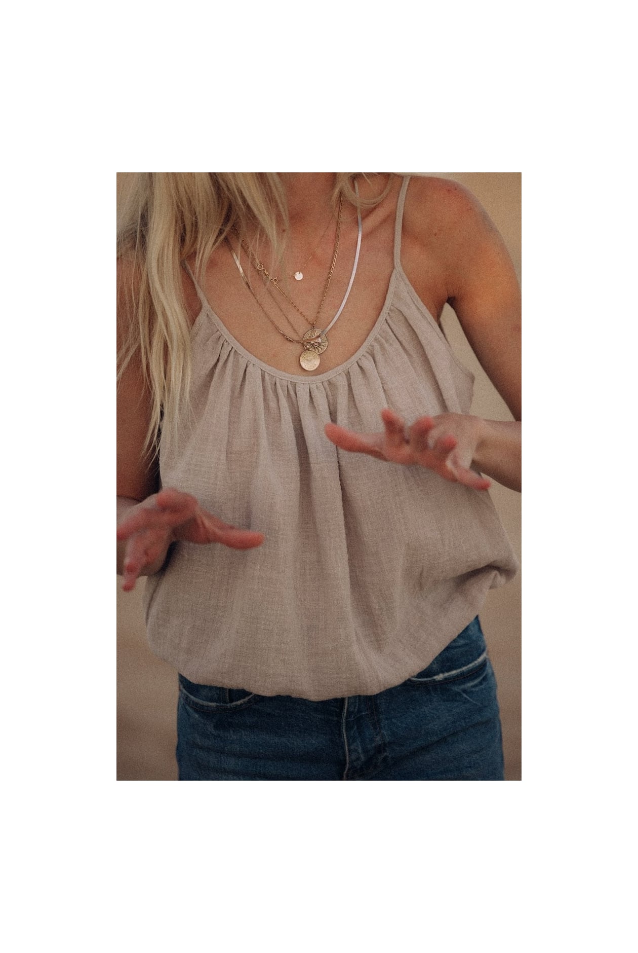 Aruba Top - Sand Aruba Top - Sand