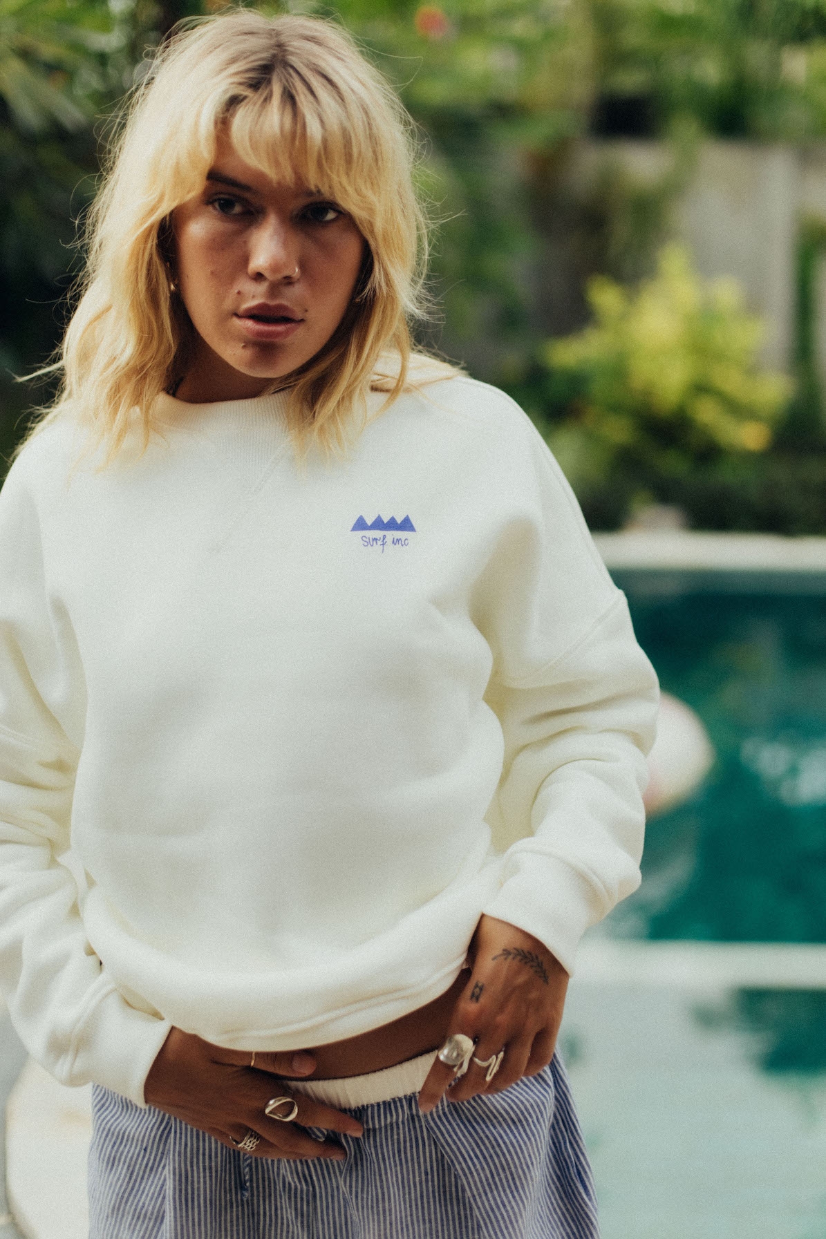 Aqua Sweat - Vintage White
