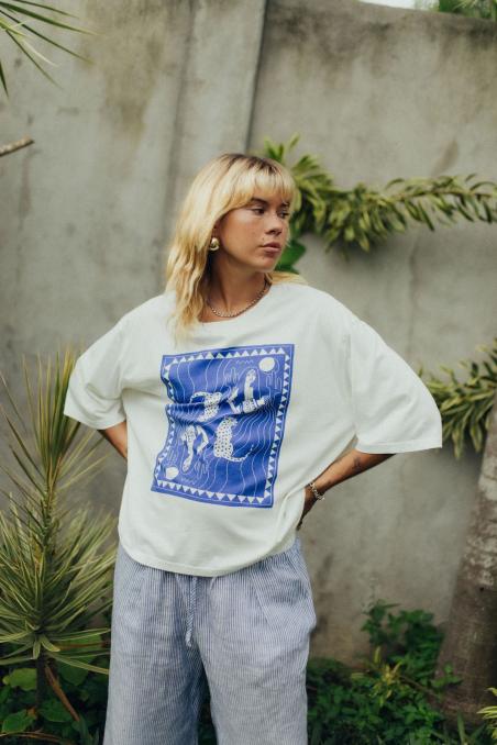 Aqua Box Tee - Vintage White Aqua Box Tee - Vintage White