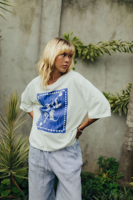 Aqua Box Tee - Vintage White Aqua Box Tee - Vintage White