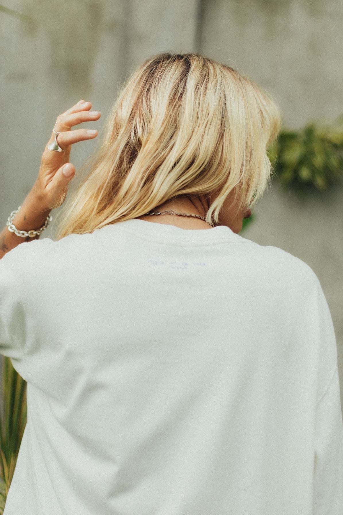 Aqua Box Tee - Vintage White