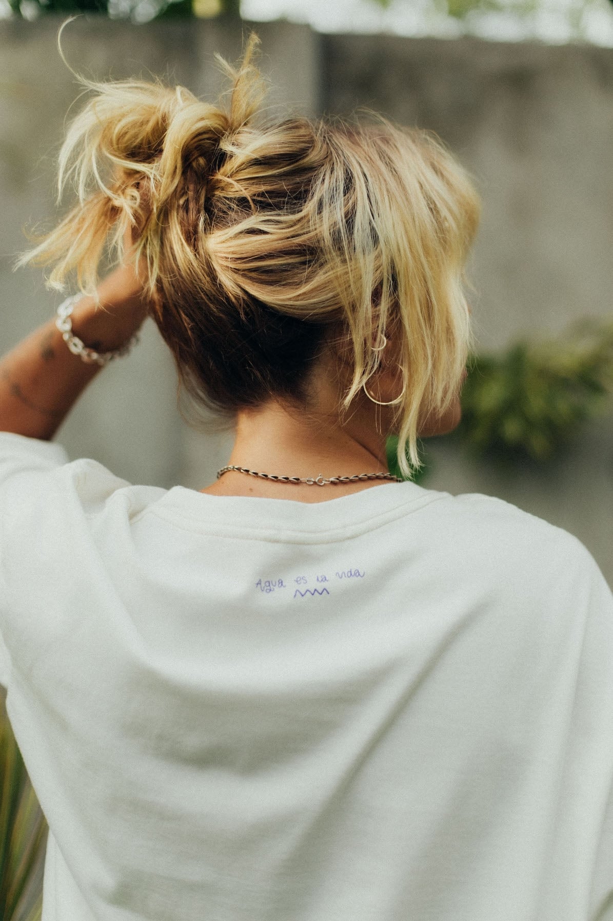 Aqua Box Tee - Vintage White