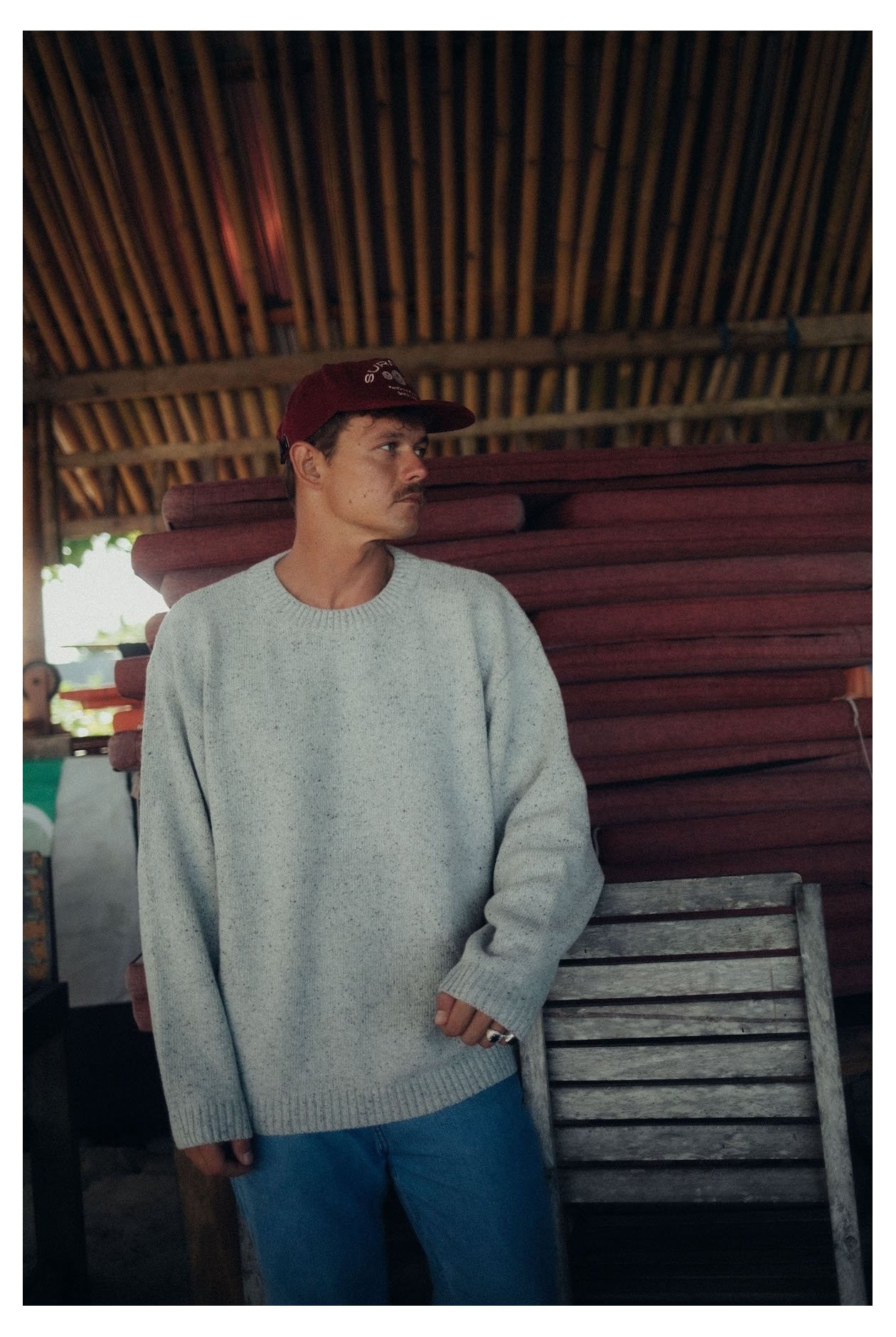 Beach Bum Sweater - Light Grey Beach Bum Sweater - Light Grey