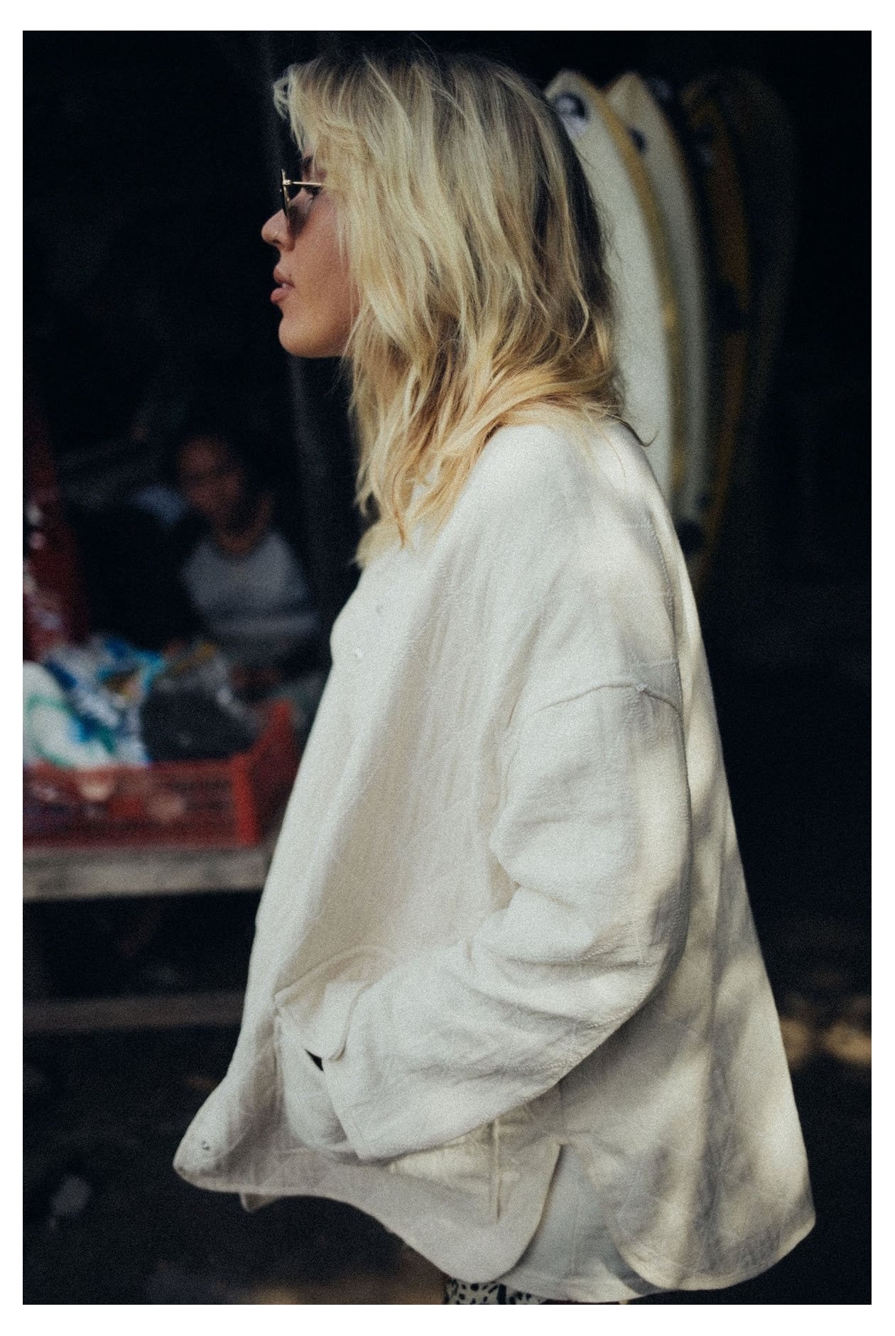 Cottage Oversized Jacket - Vintage White