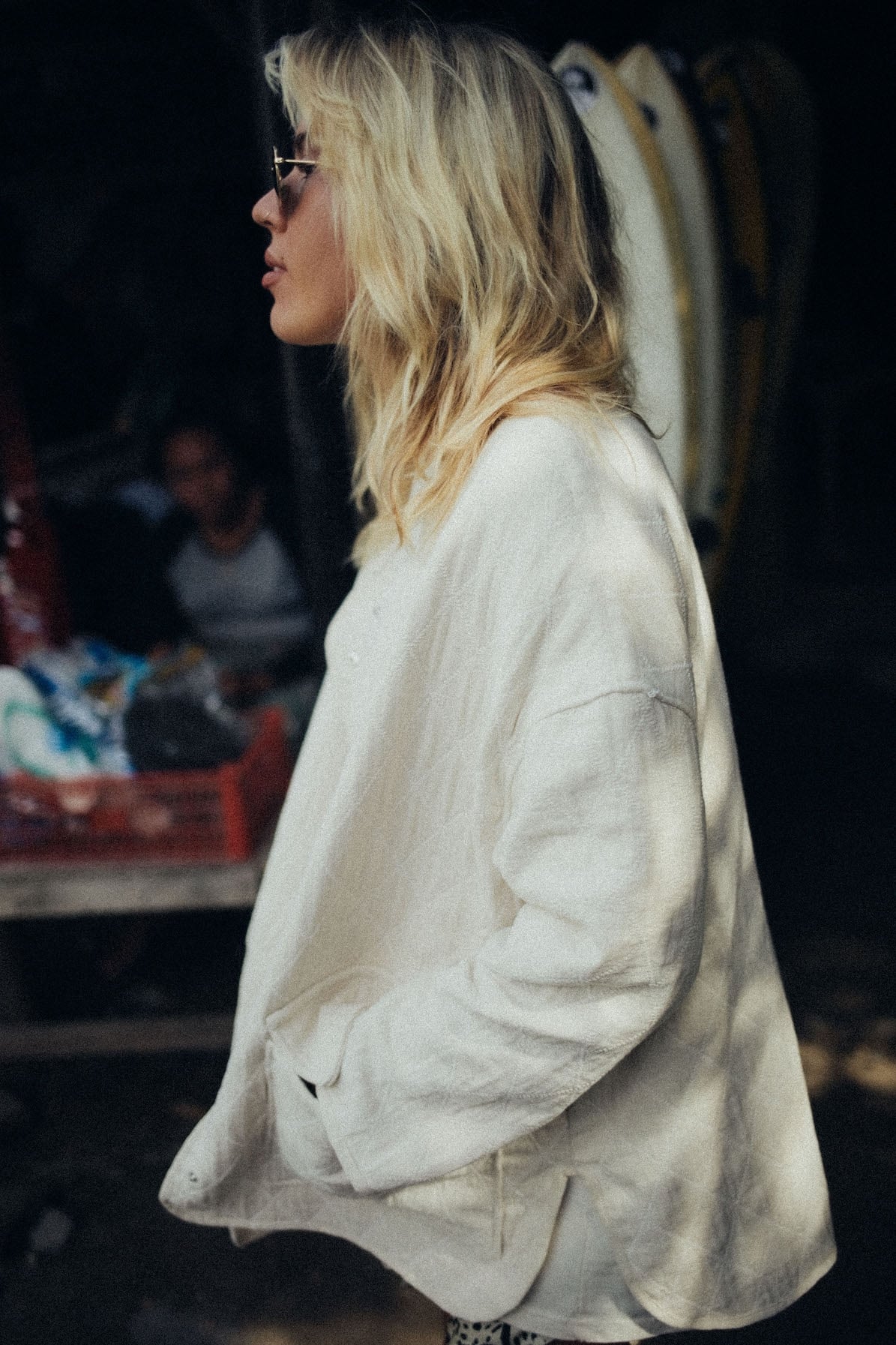 Cottage Oversized Jacket - Vintage White Cottage Oversized Jacket - Vintage White