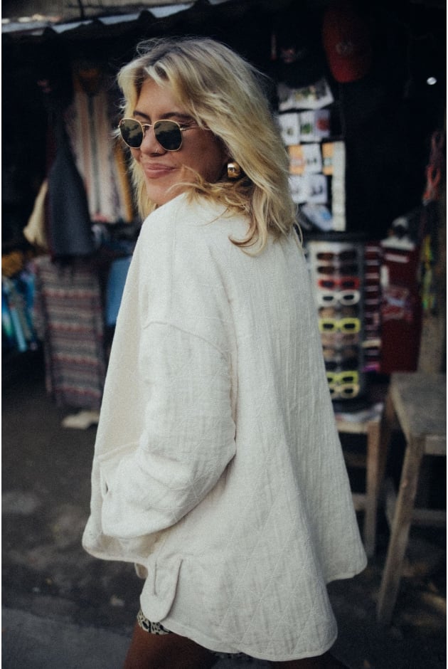 Cottage Oversized Jacket - Vintage White Cottage Oversized Jacket - Vintage White