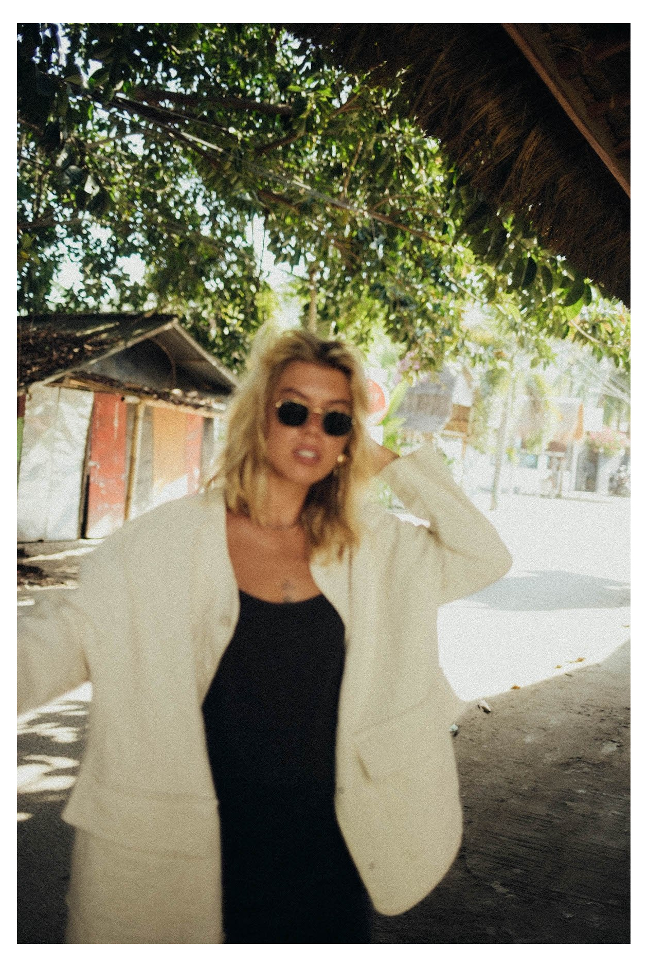 Cottage Oversized Jacket - Vintage White