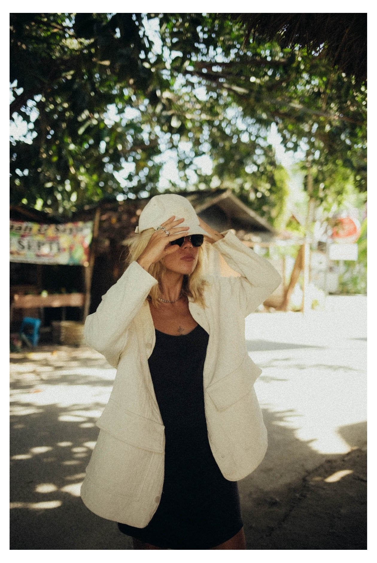 Cottage Oversized Jacket - Vintage White