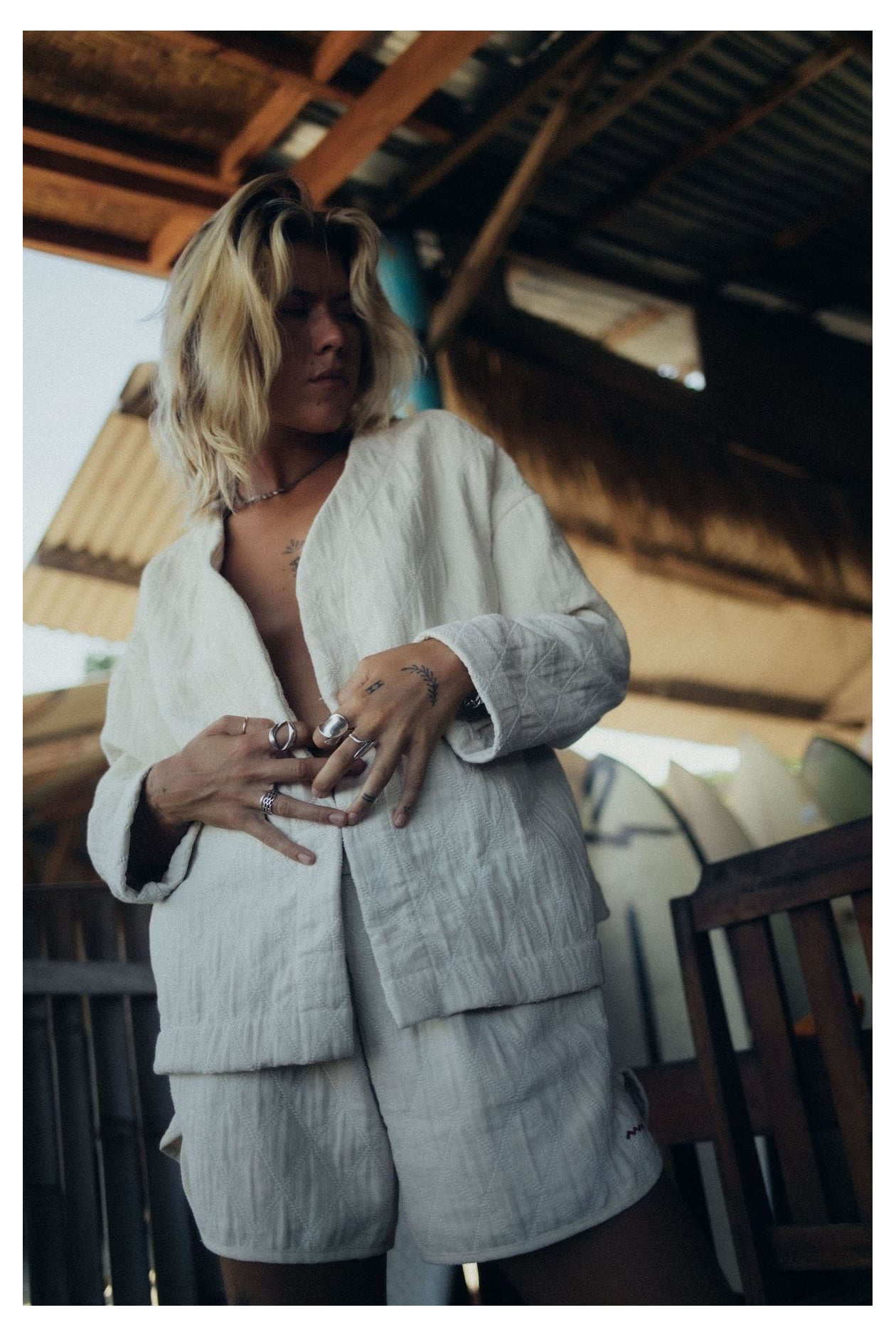 Cottage Shorts - Vintage White