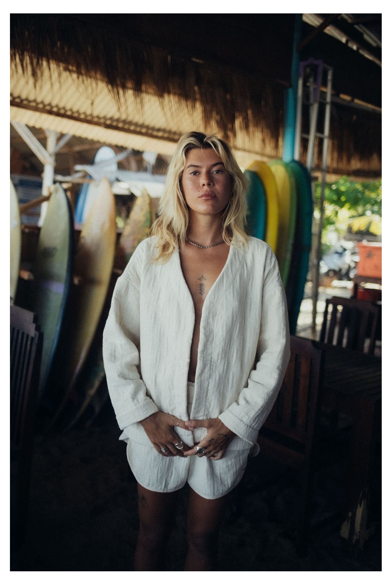 Cottage Shorts - Vintage White