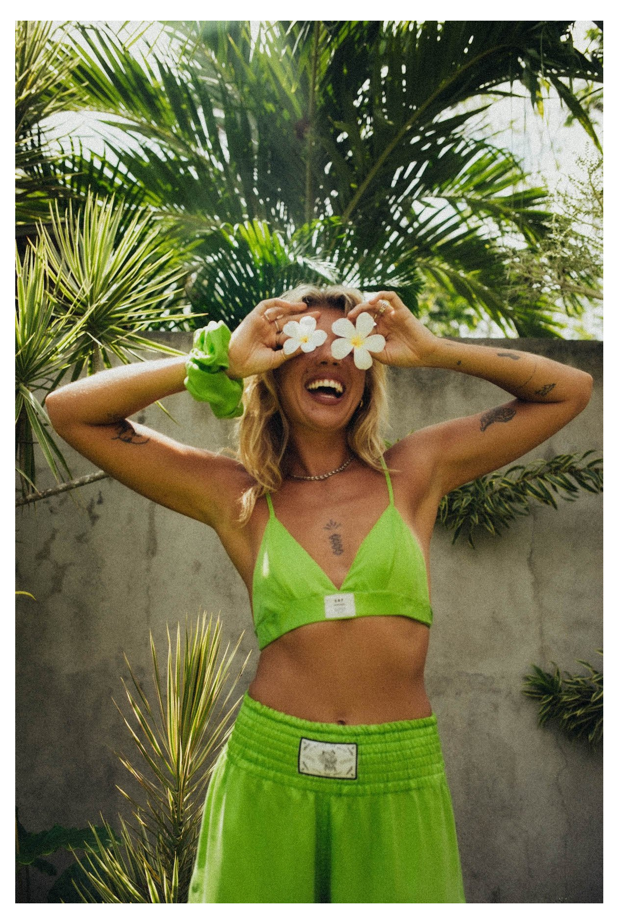 Cupro Bra - Lime Cupro Bra - Lime