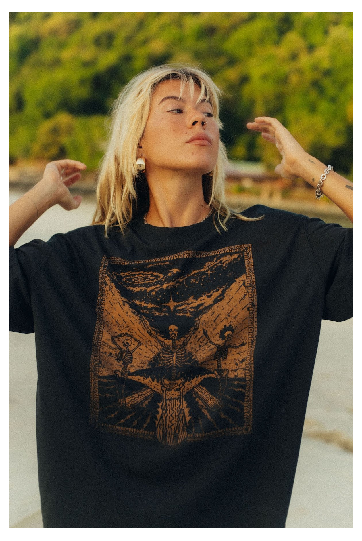 Danse Macabre Box Tee - Acid Black Danse Macabre Box Tee - Acid Black