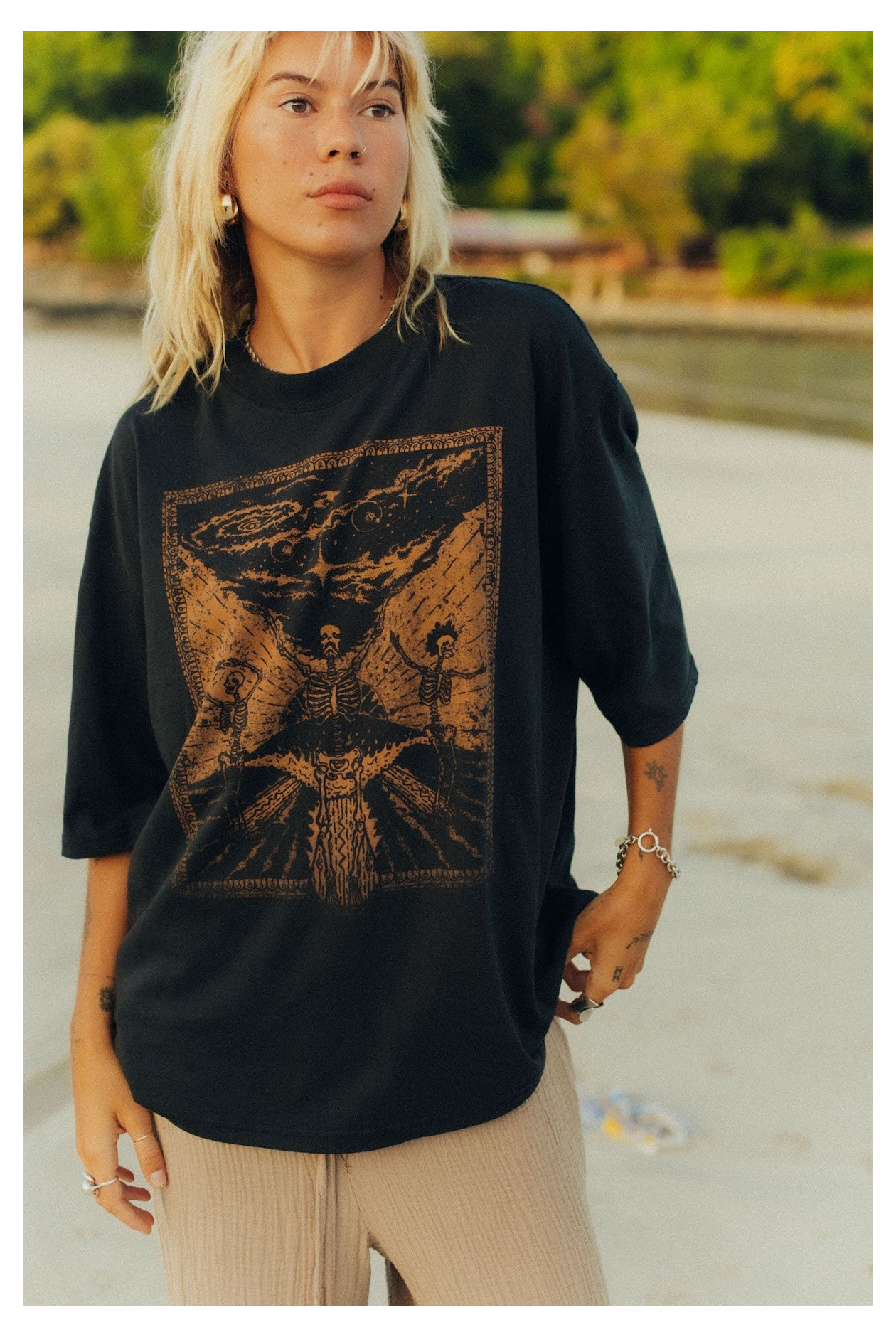 Danse Macabre Box Tee - Acid Black Danse Macabre Box Tee - Acid Black