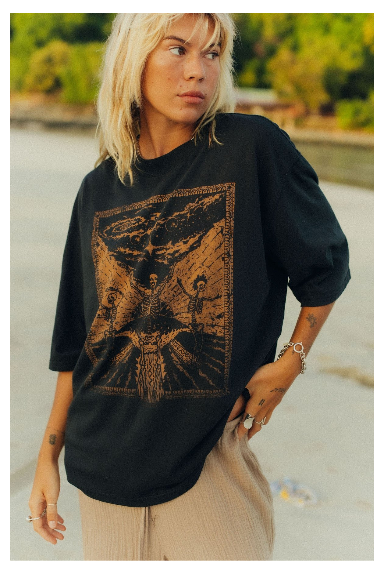 Danse Macabre Box Tee - Acid Black Danse Macabre Box Tee - Acid Black