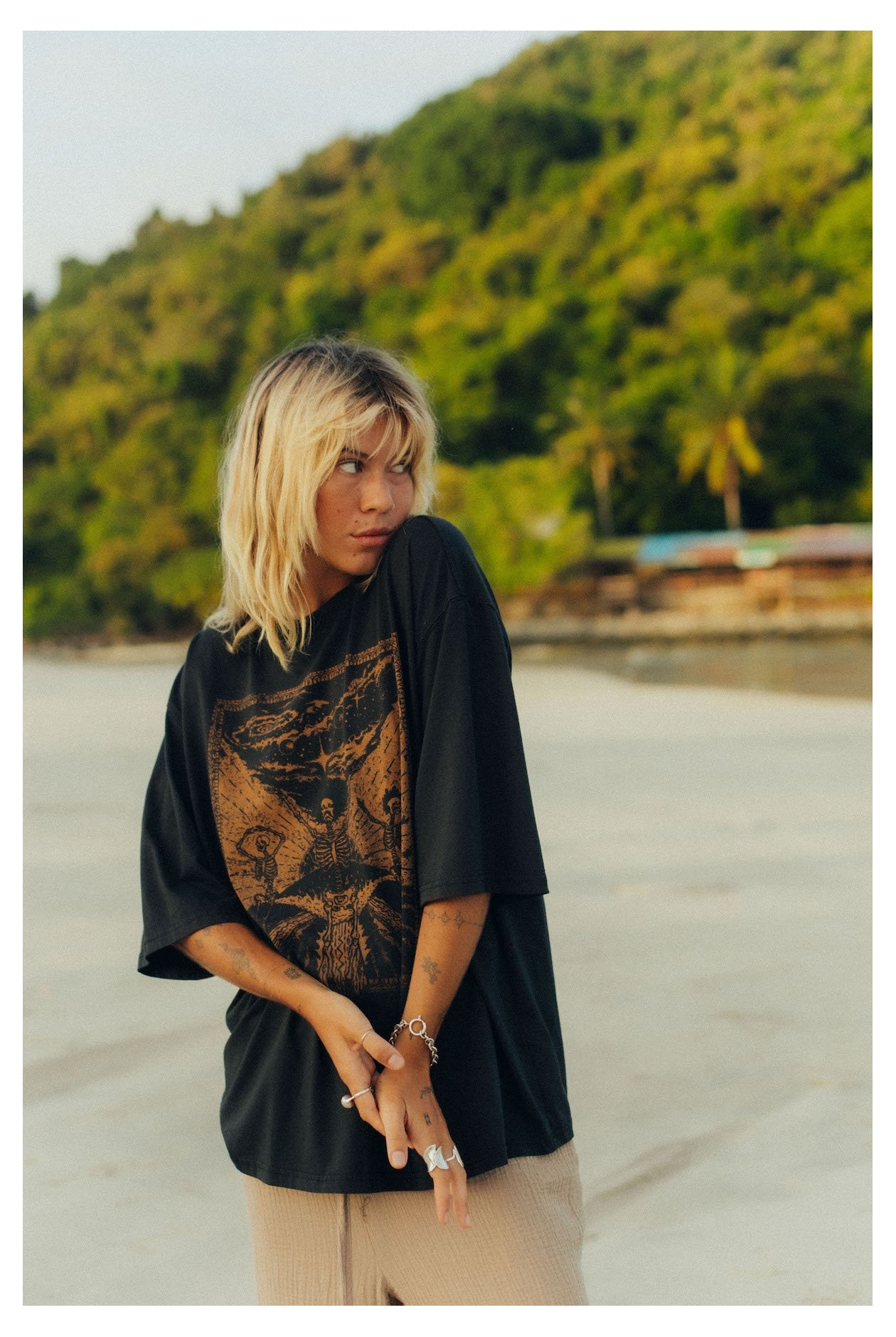 Danse Macabre Box Tee - Acid Black Danse Macabre Box Tee - Acid Black