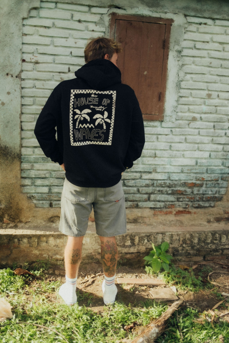 House Of Waves Hoodie - Space Black House Of Waves Hoodie - Space Black