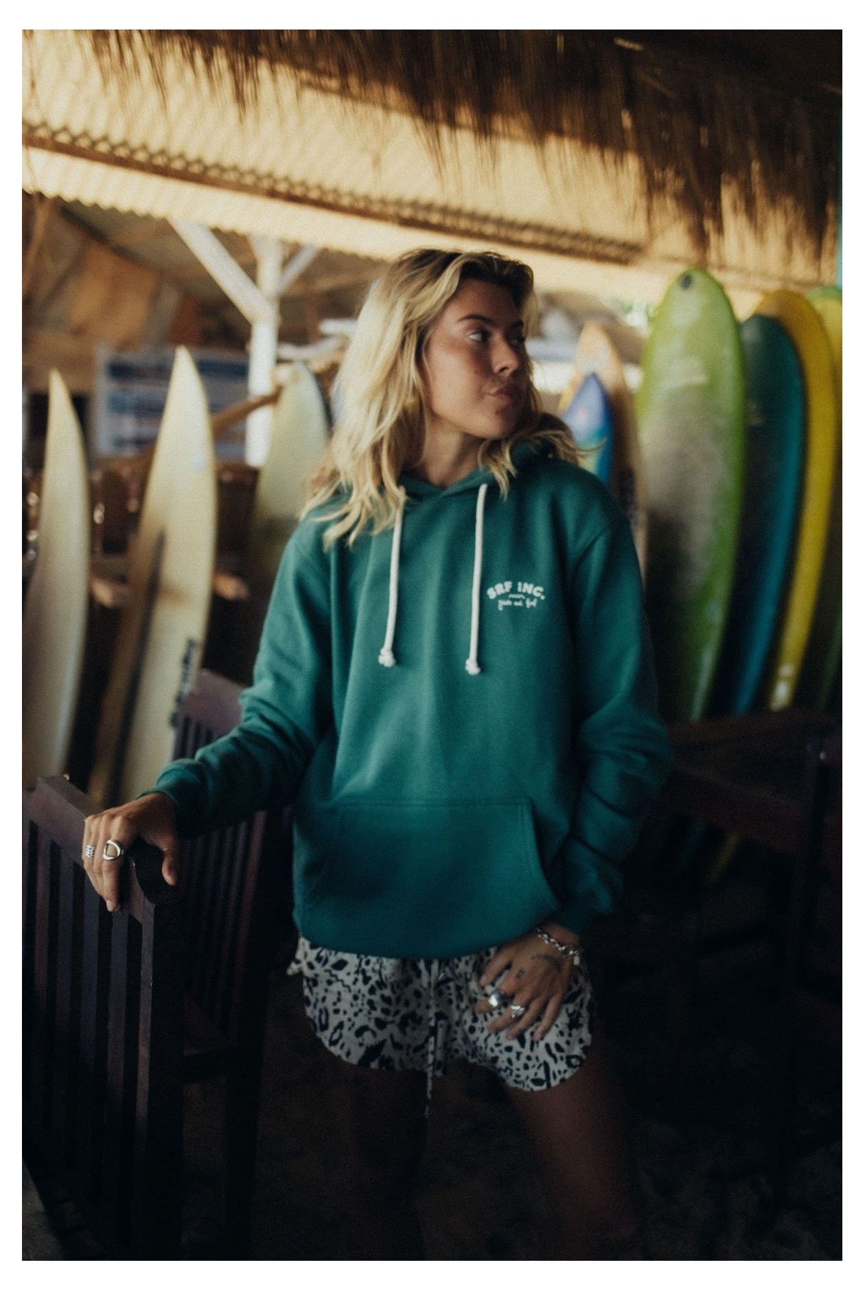 Joints & Surf Hoodie - Bottle Green