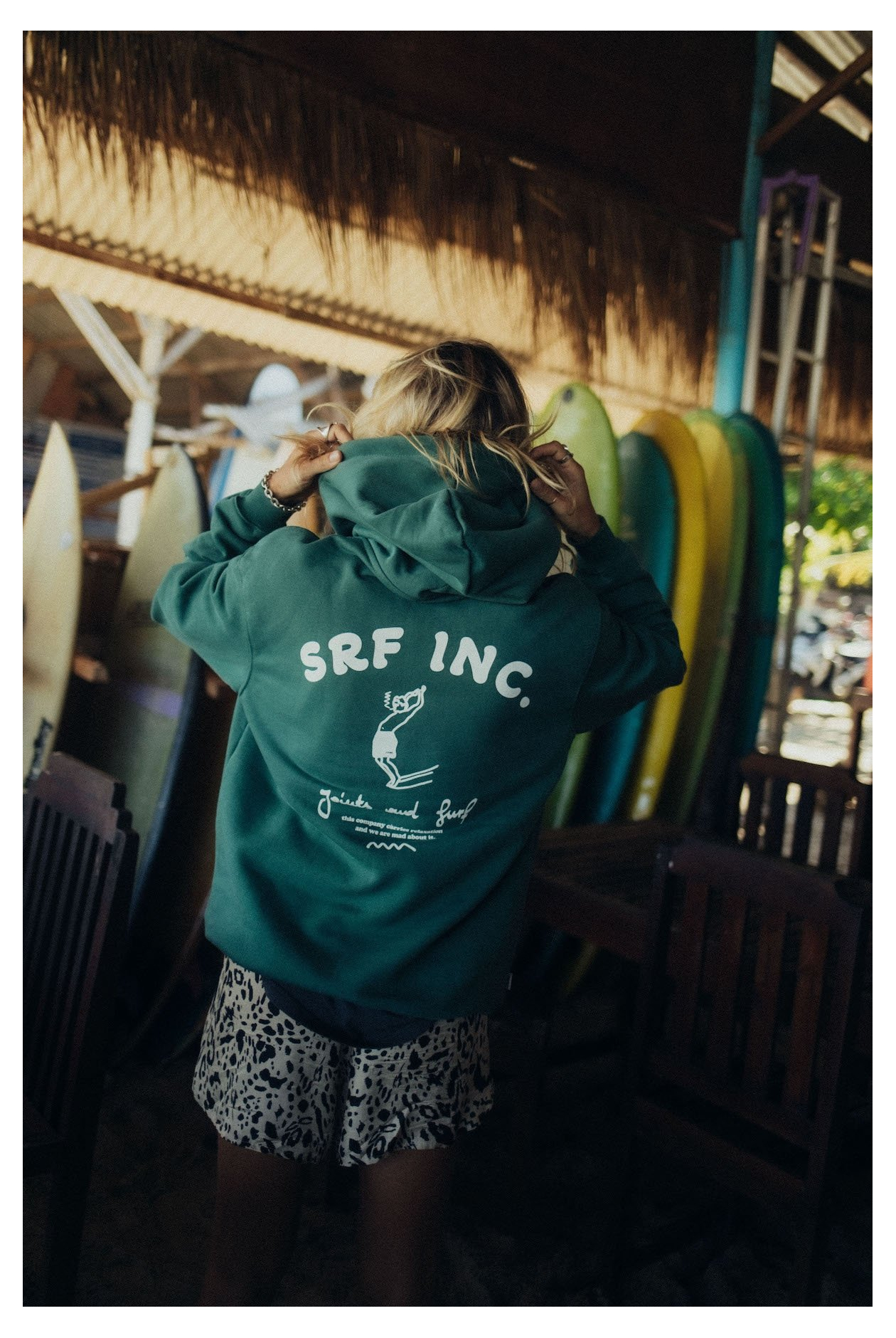 Joints & Surf Hoodie - Bottle Green Joints & Surf Hoodie - Bottle Green
