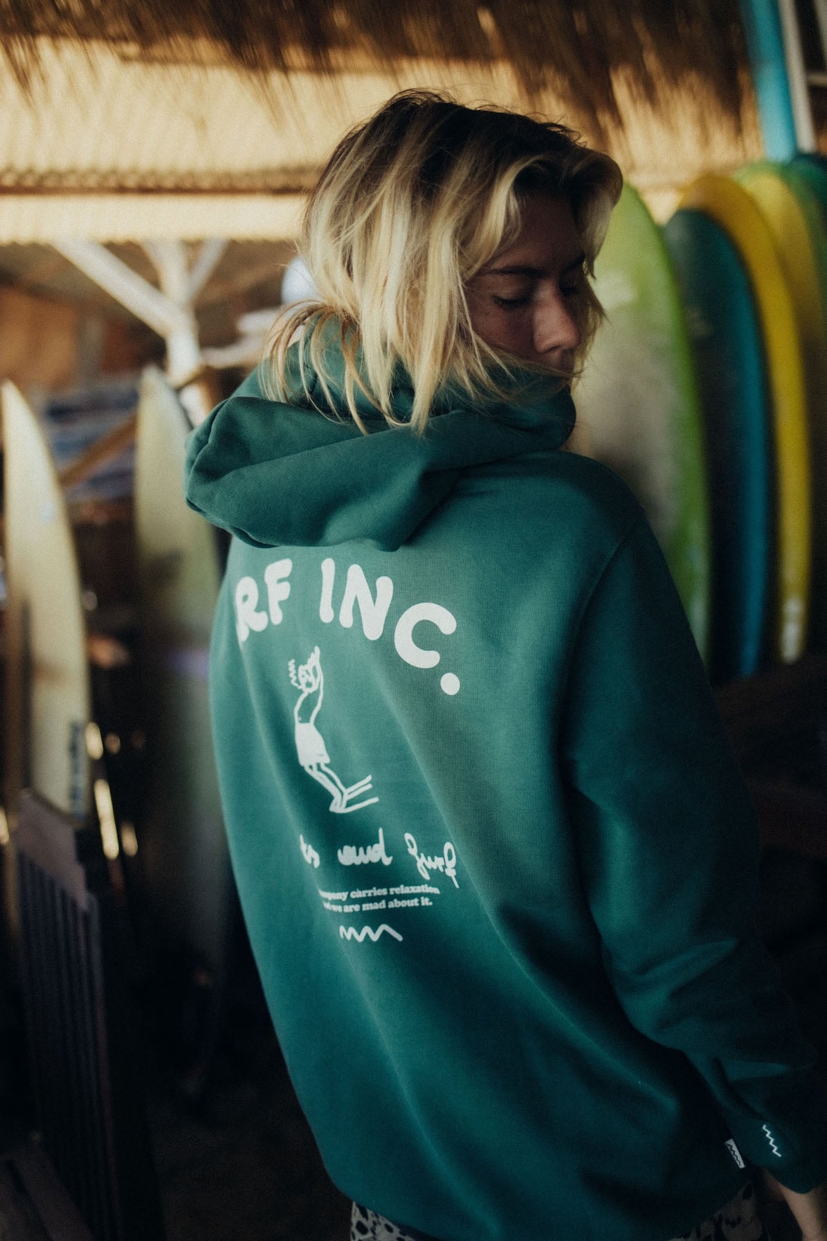 Joints & Surf Hoodie - Bottle Green Joints & Surf Hoodie - Bottle Green
