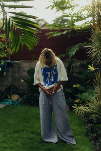 Lazy Linen Pants - Royal Blue