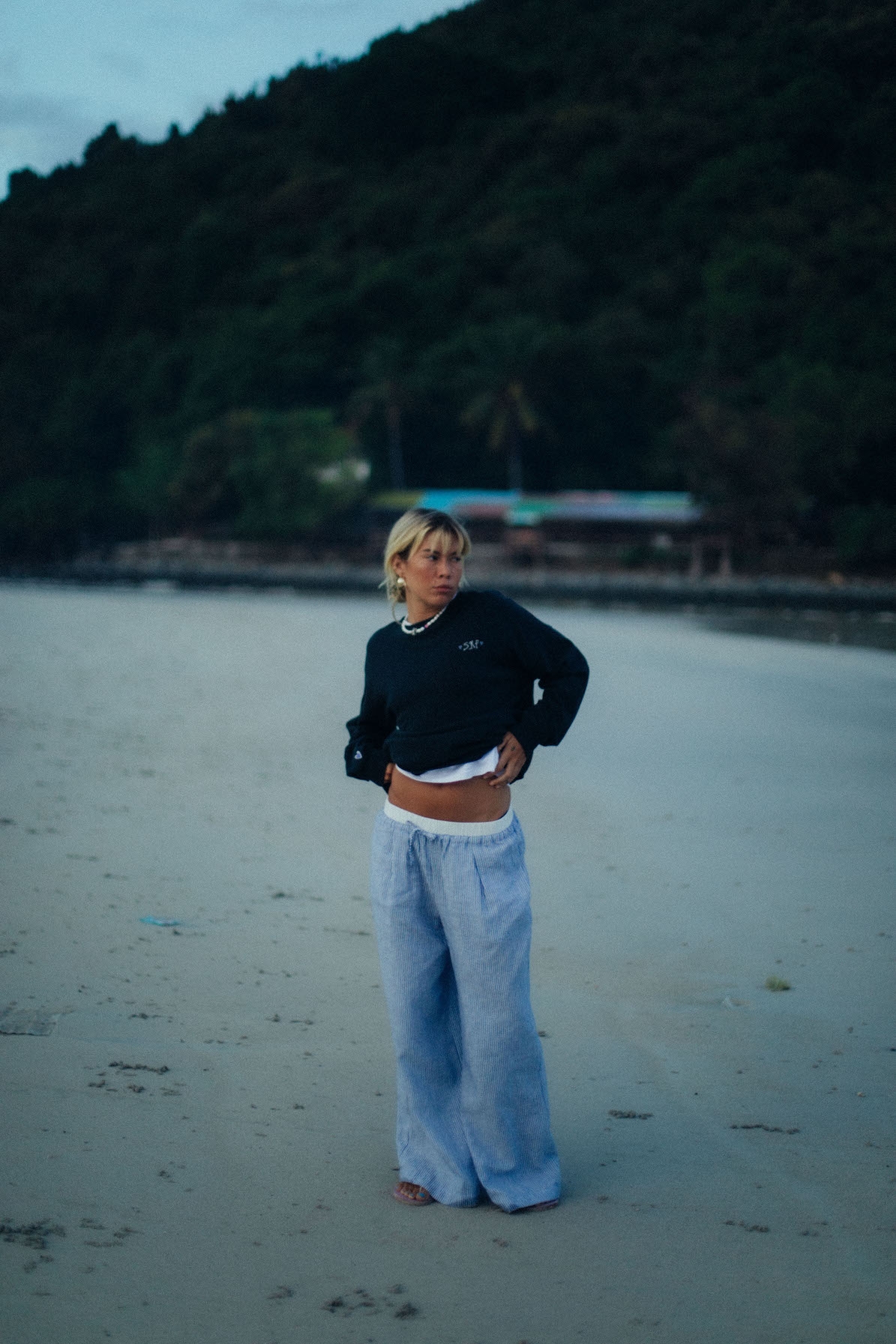 Lazy Linen Pants - Royal Blue