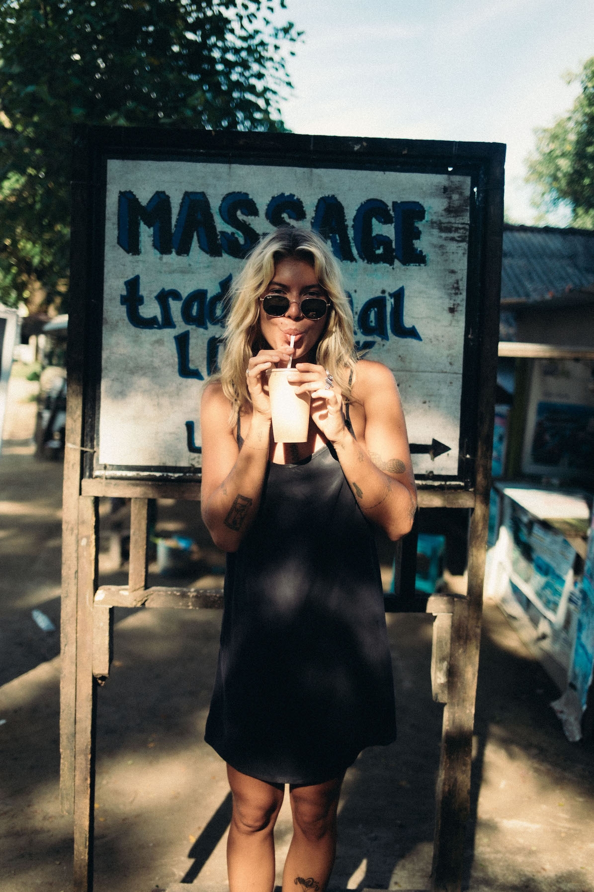 Mini Cupro Dress - Space Black