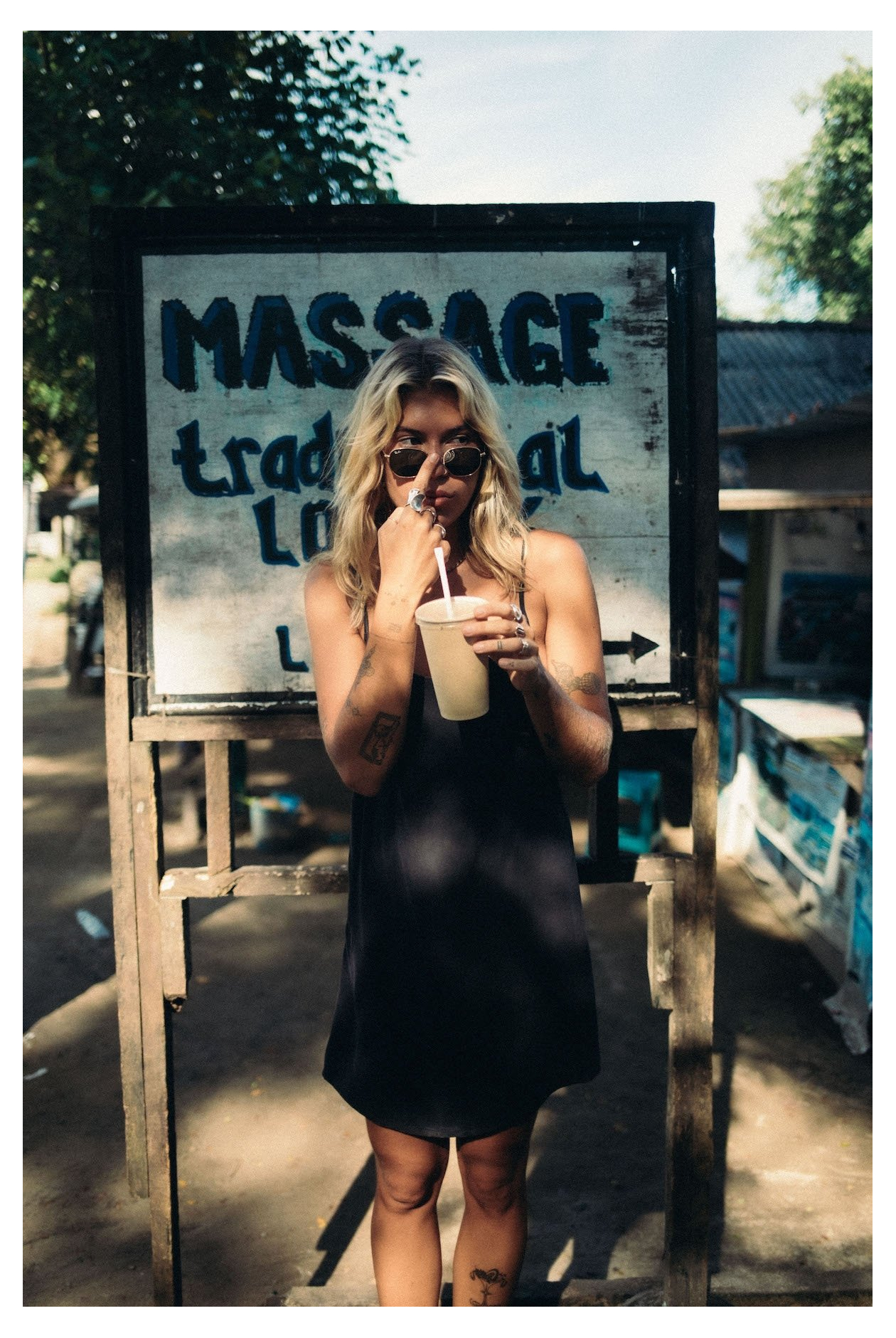 Mini Cupro Dress - Space Black