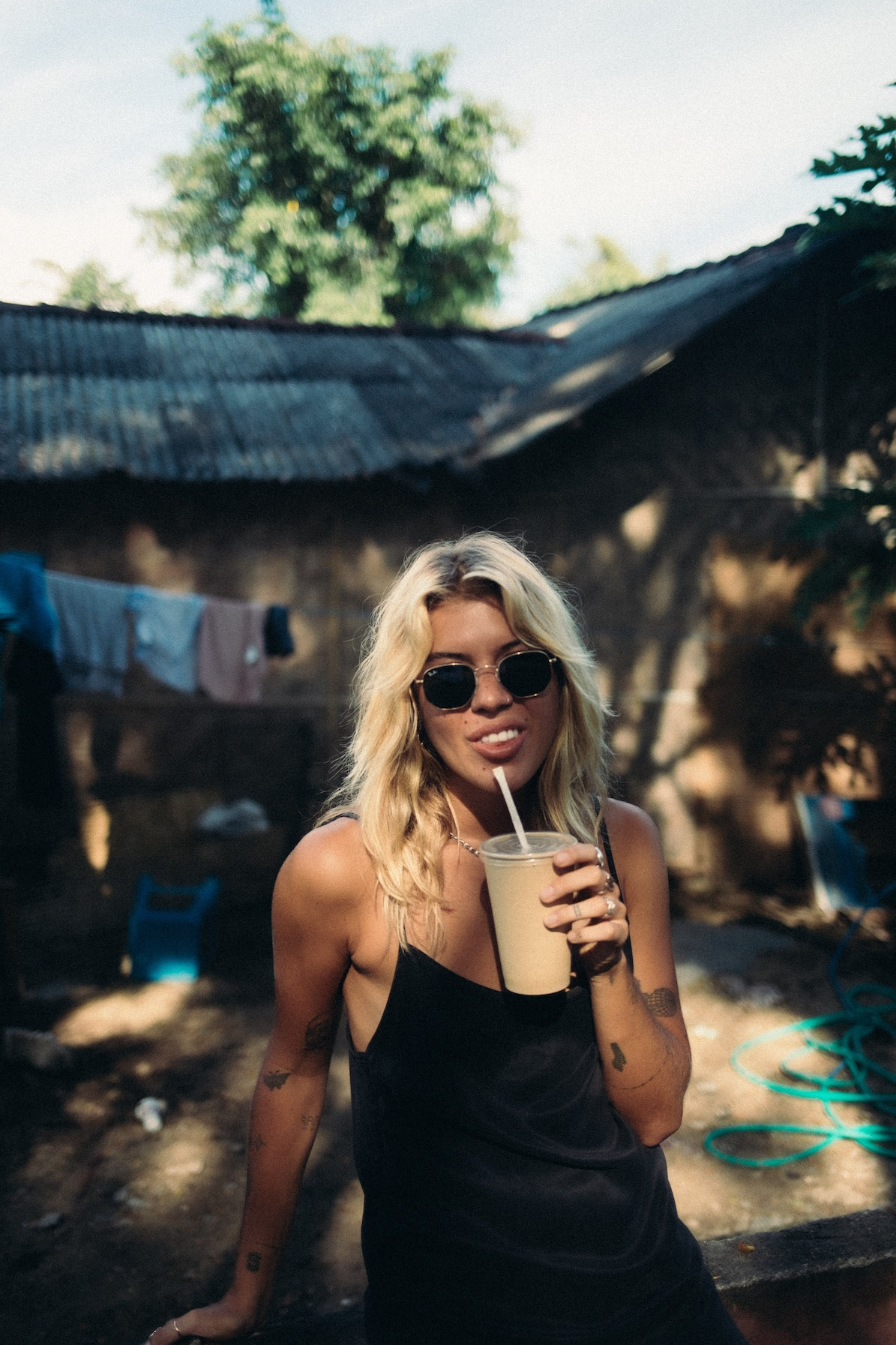 Mini Cupro Dress - Space Black