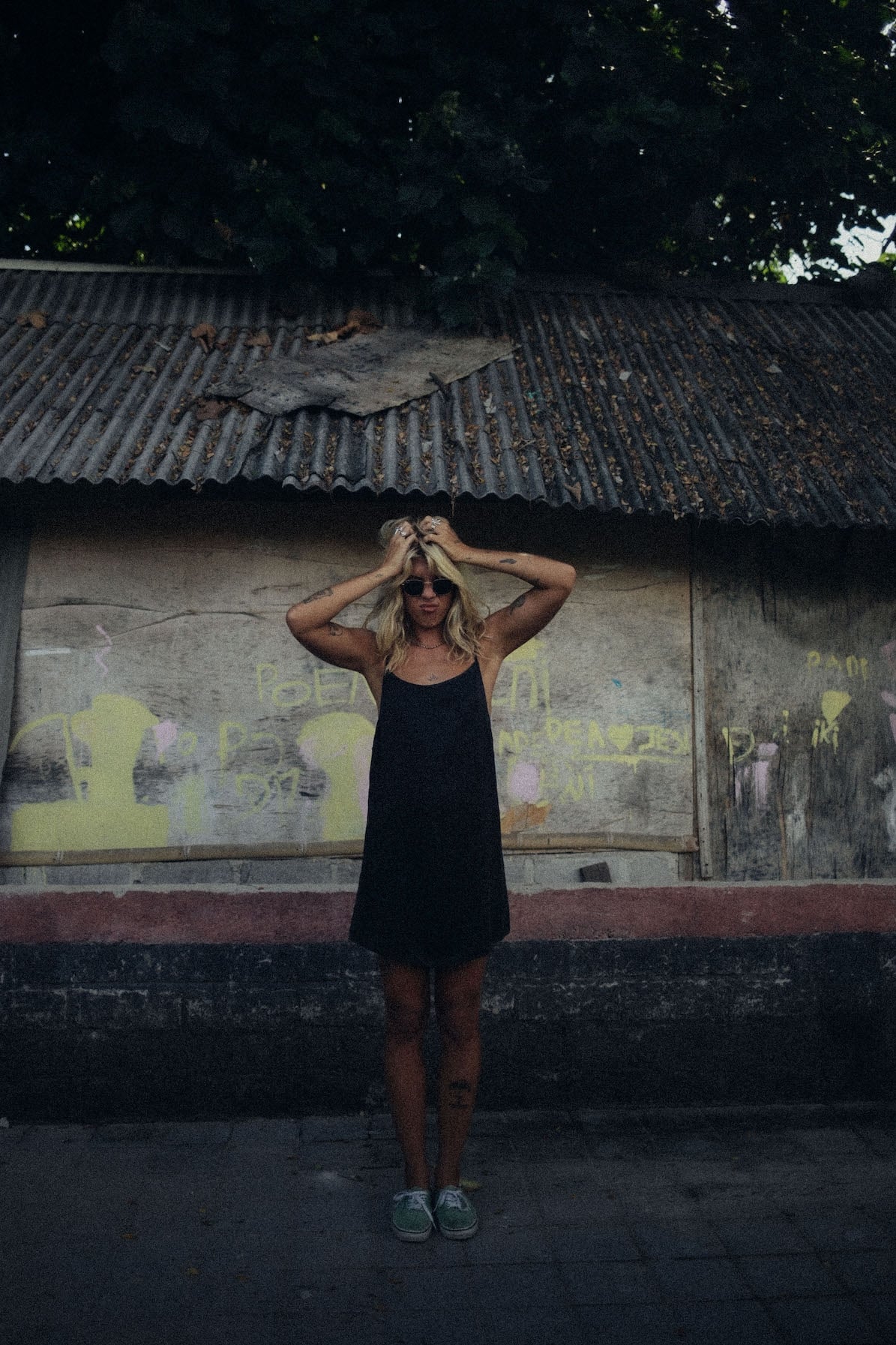 Mini Cupro Dress - Space Black