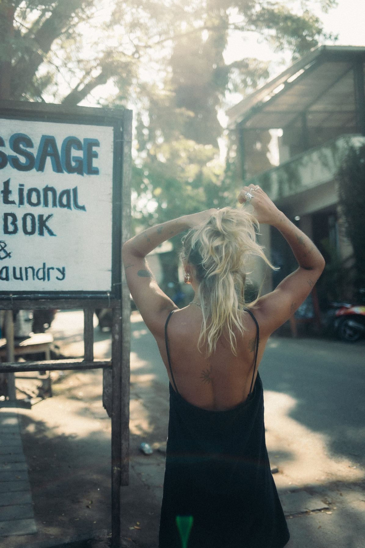 Mini Cupro Dress - Space Black